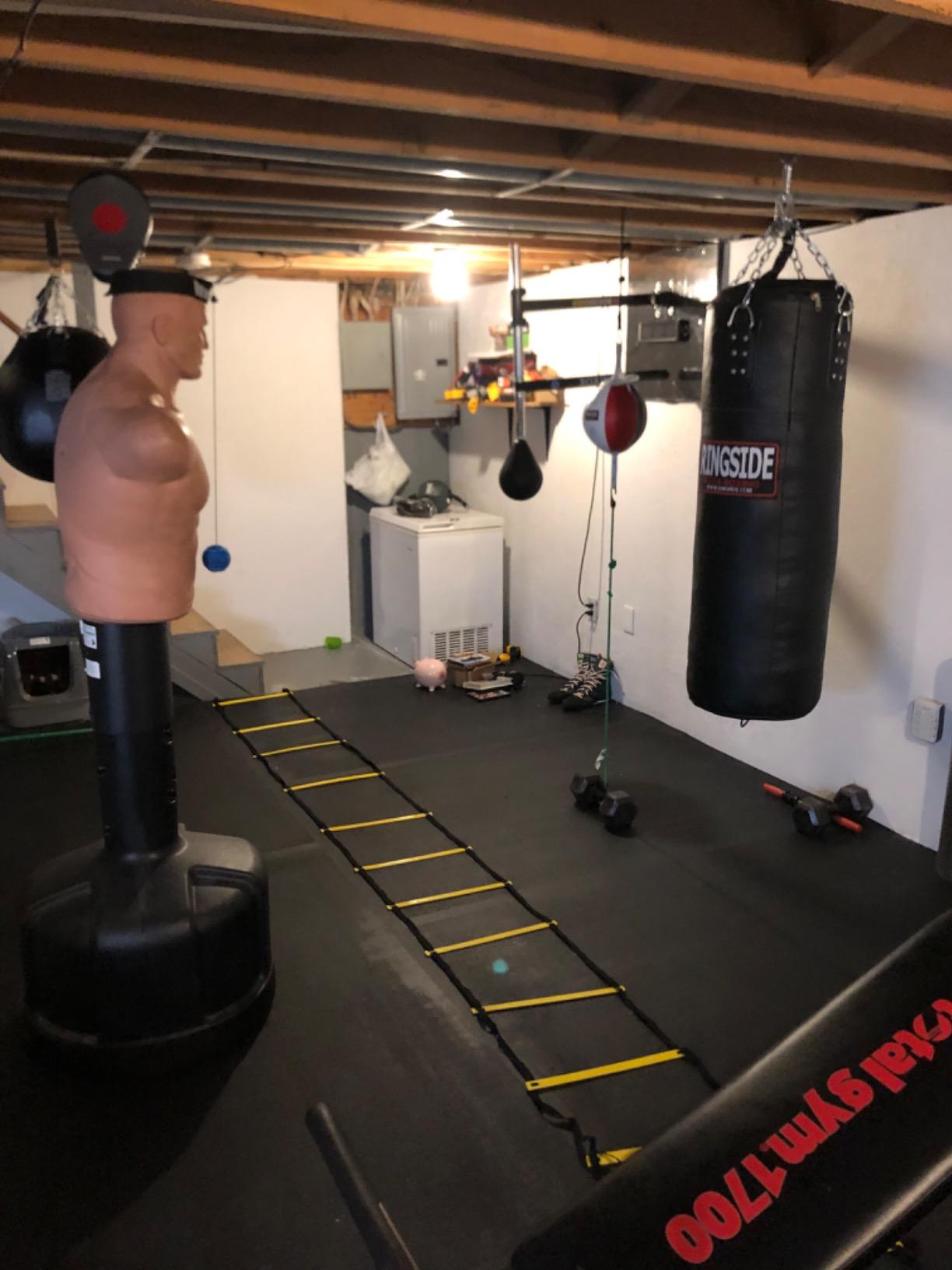 Ringside Leather Boxing Double End Bag - Speed & Reflex Punching Target with Bungee Cables for MMA, Muay Thai, and Striking Accuracy customer photo 1