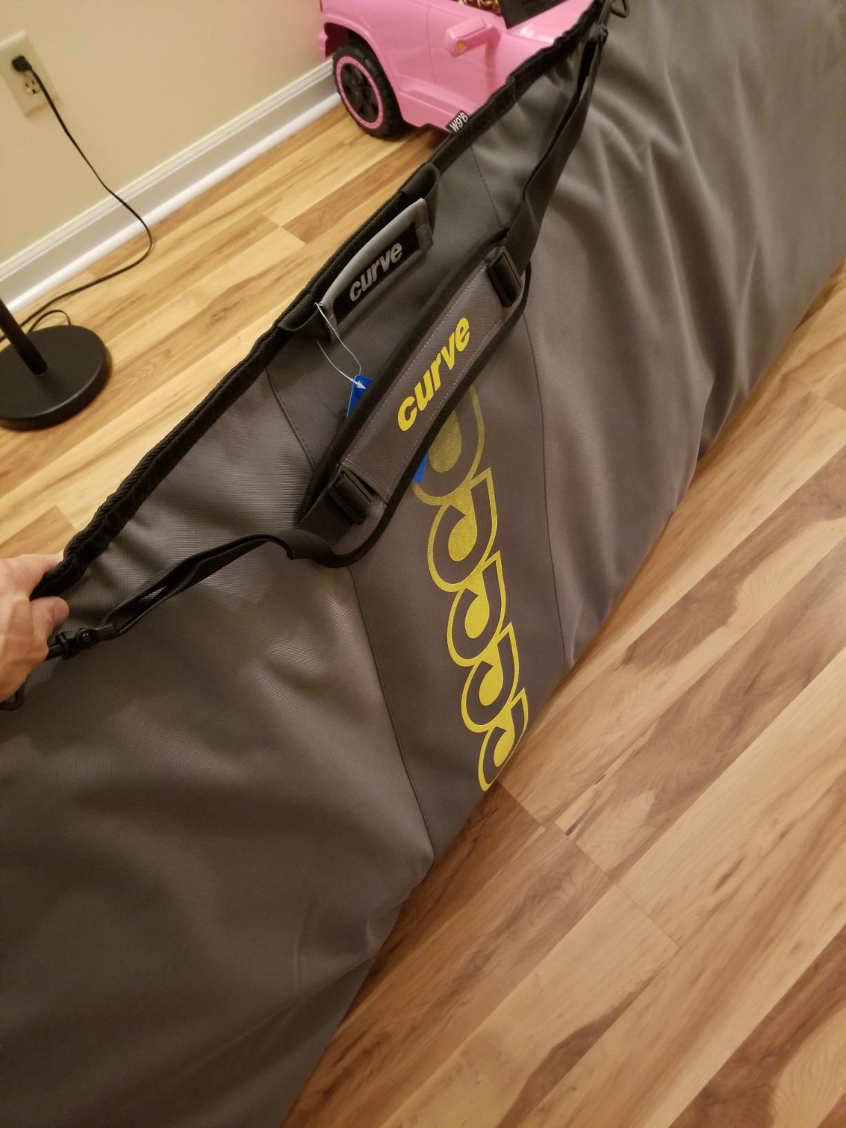 Curve Surfboard Travel Board Bag Longboard Single 7'6, 8'2, 8'8, 9'2, 9'6,10'2, 10'8, 11'2, 12'2 with 20mm Foam customer photo 2