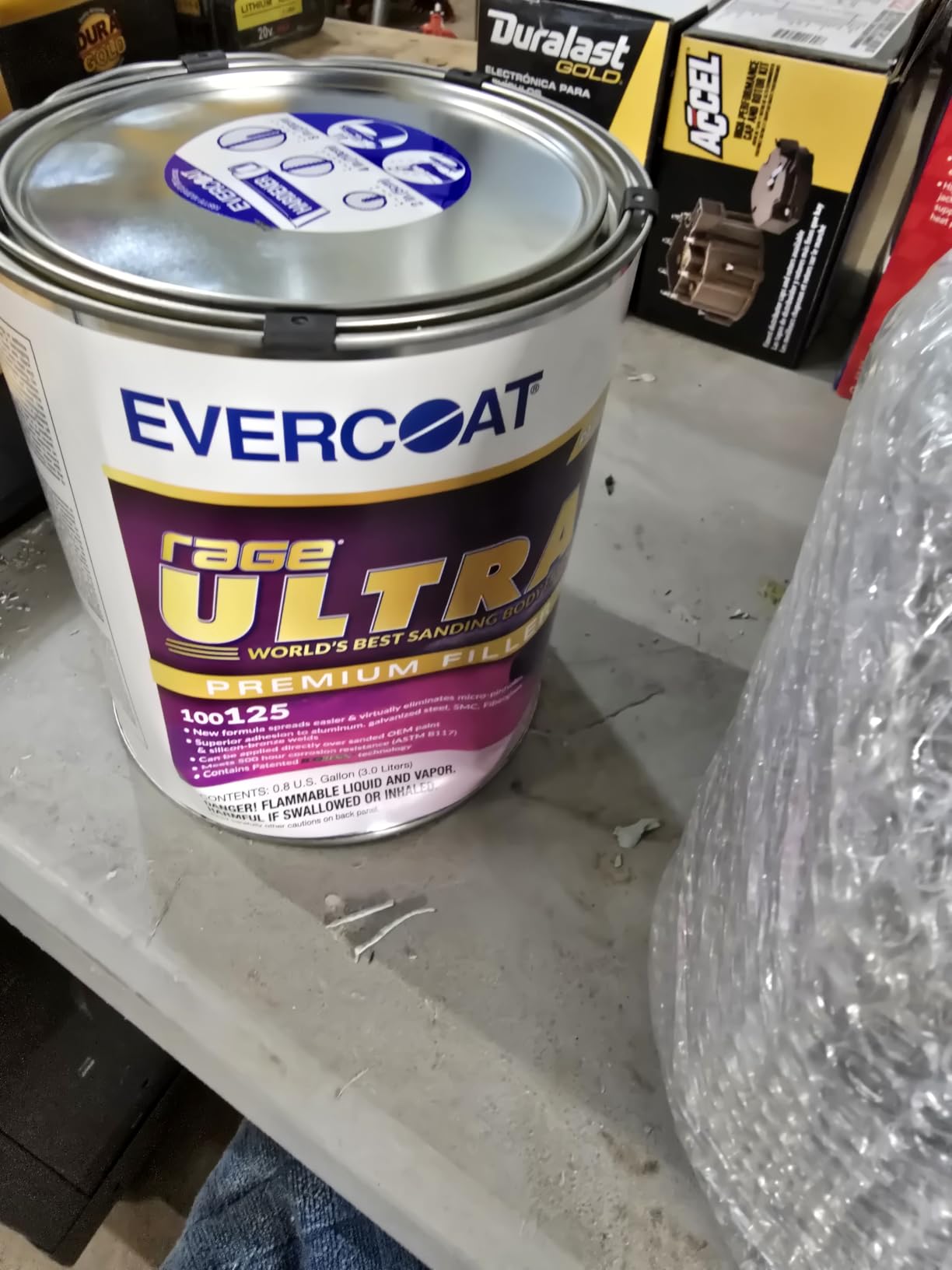 Evercoat Rage Ultra - Sanding Body Filler for Steel, Fiberglass, Aluminum and More - 128 Fl Oz customer photo 1