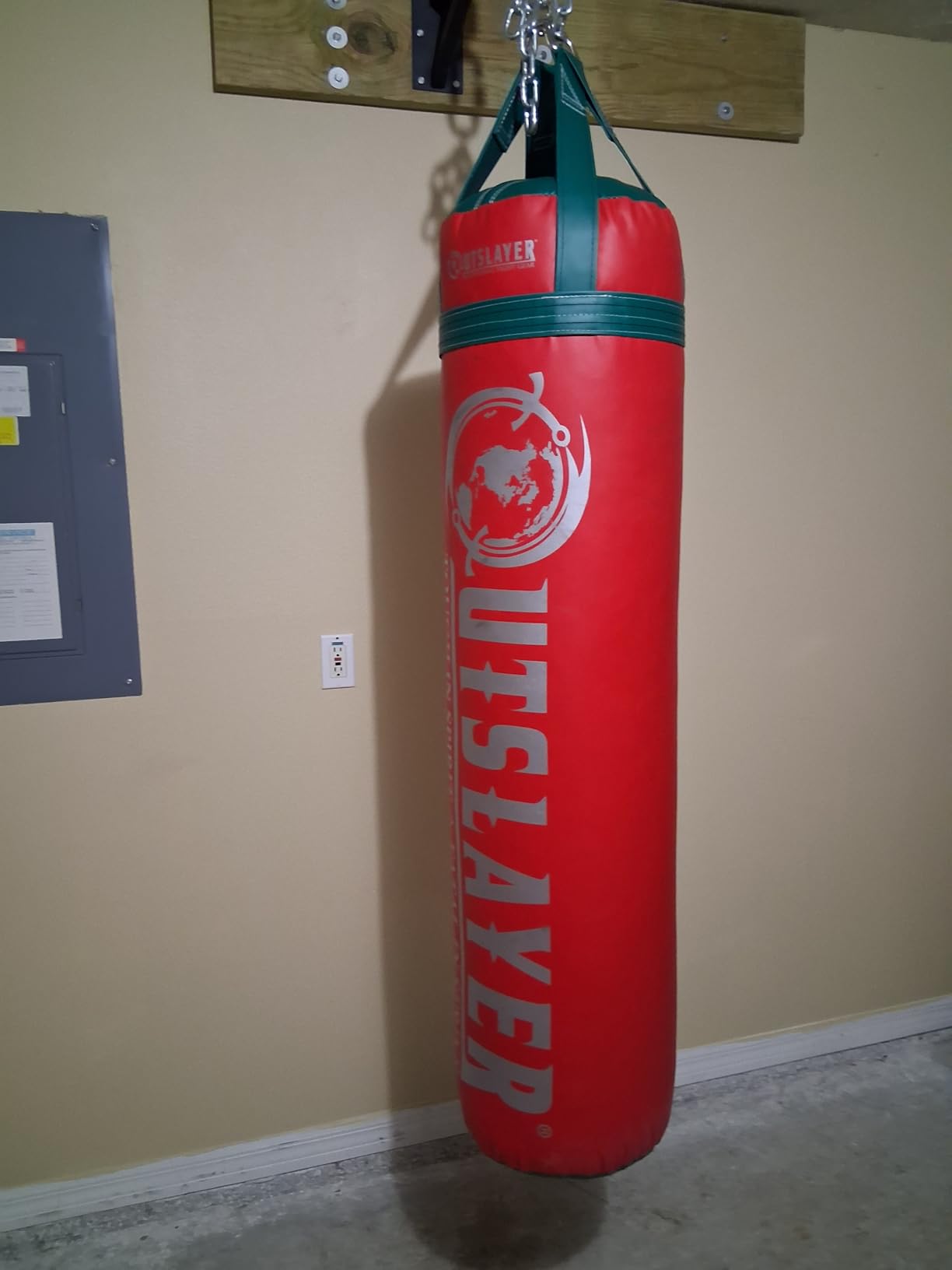 Outslayer 100 lbs Filled Heavy Bag | Custom Colors for Boxing, Kickboxing, Taekwondo & MMA | Made in USA customer photo 1