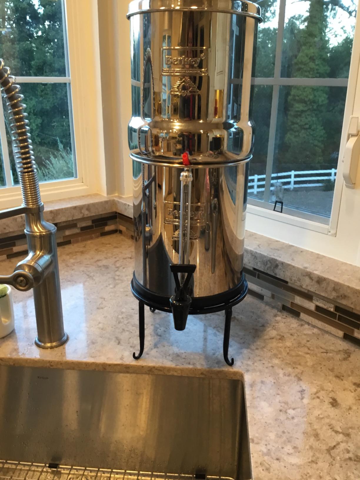 Big Berkey Gravity-Fed Stainless Steel Countertop Water Filter System 2.25 Gallon with 2 Authentic Black Berkey Elements BB9-2 Filters customer photo 2