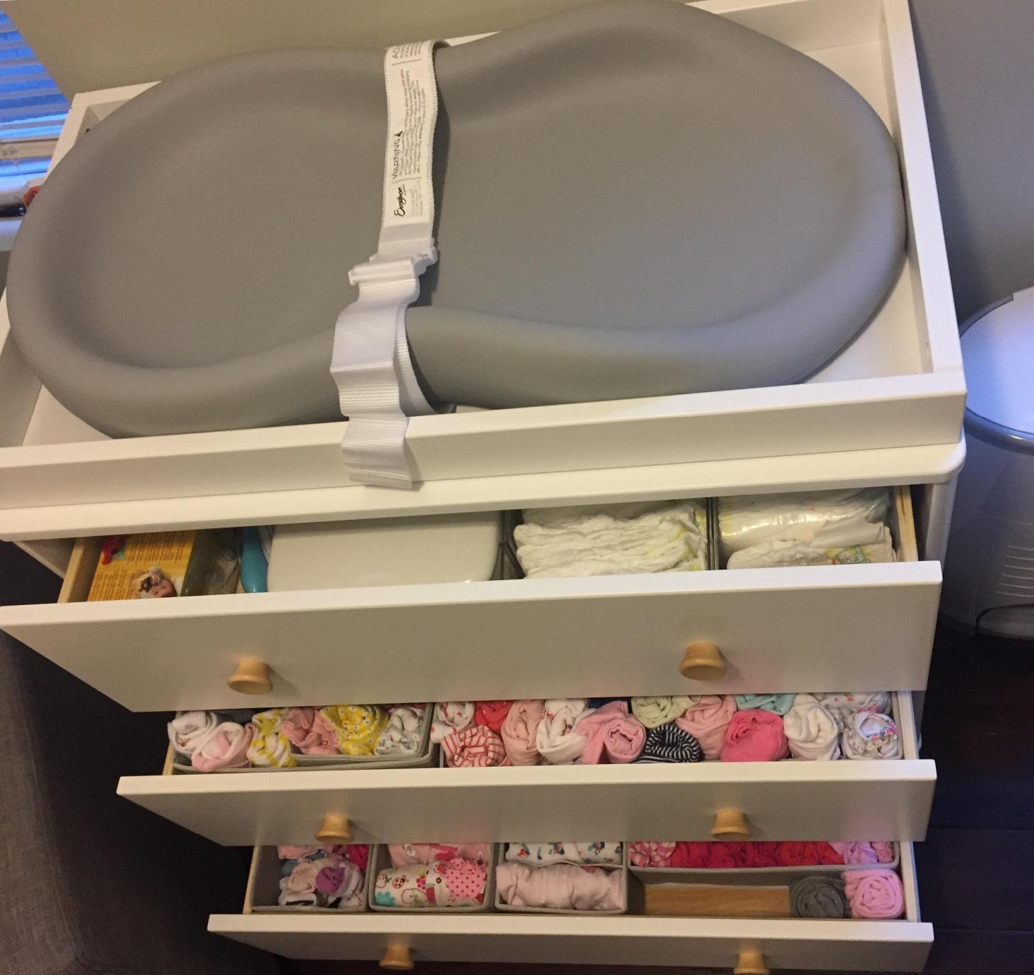 Babyletto Lolly 3-Drawer Changer Dresser with Removable Changing Tray in White and Natural, Greenguard Gold Certified customer photo 1