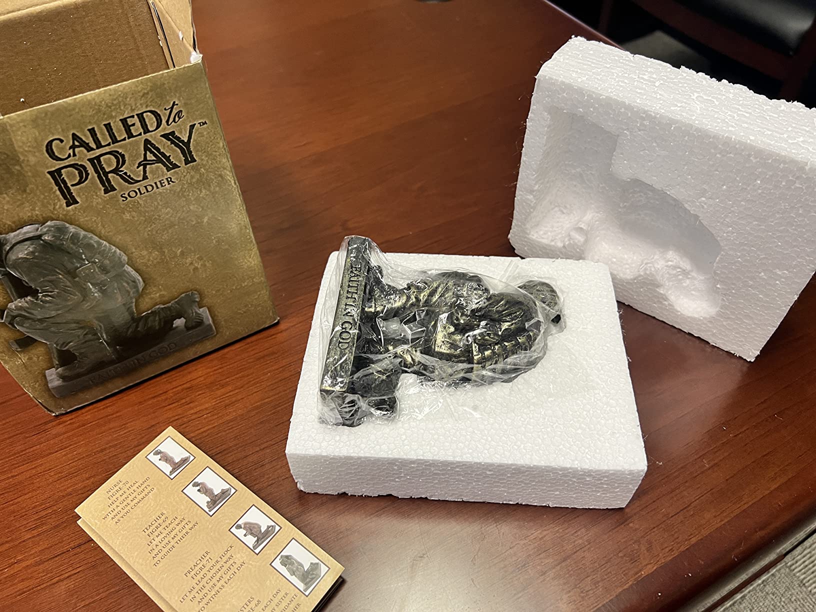 Dicksons Joyful in Hope Praying Firefighter 5 inch Gray Resin Stone Table Top Figurine customer photo 2