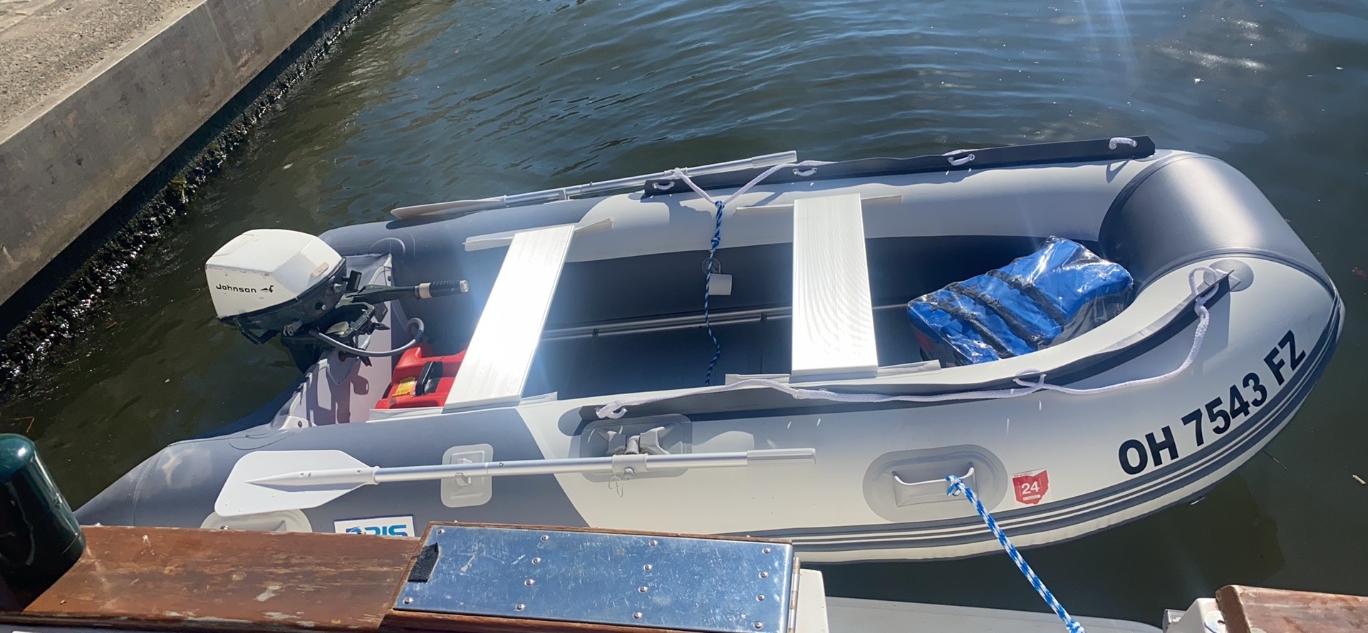 BRIS 10.8 ft Inflatable Boat Inflatable Rafting Fishing Dinghy Tender Pontoon Boat customer photo 2