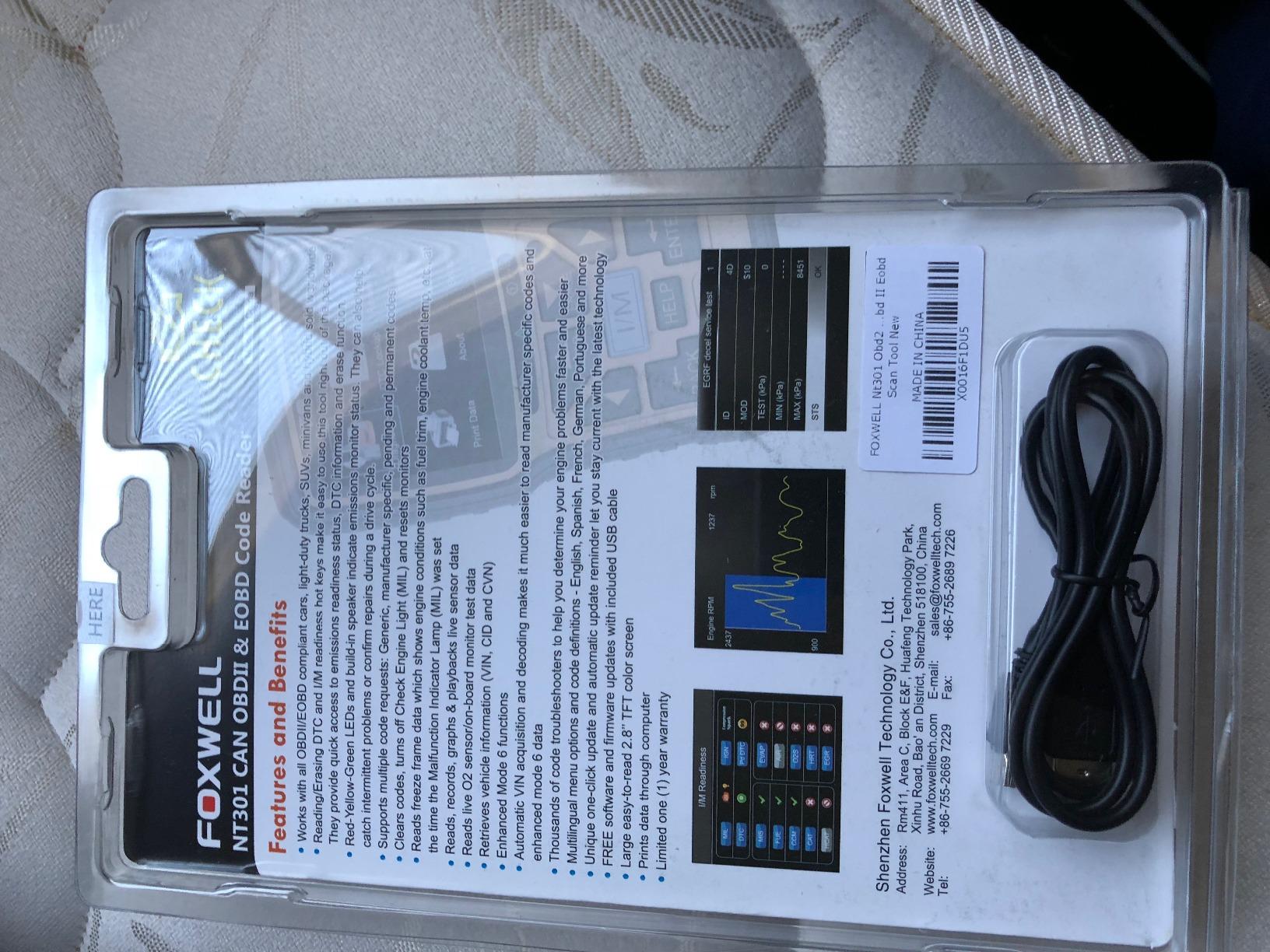 FOXWELL NT301 OBD2 Scanner Live Data Professional Mechanic OBDII Diagnostic Code Reader Tool for Check Engine Light customer photo 2