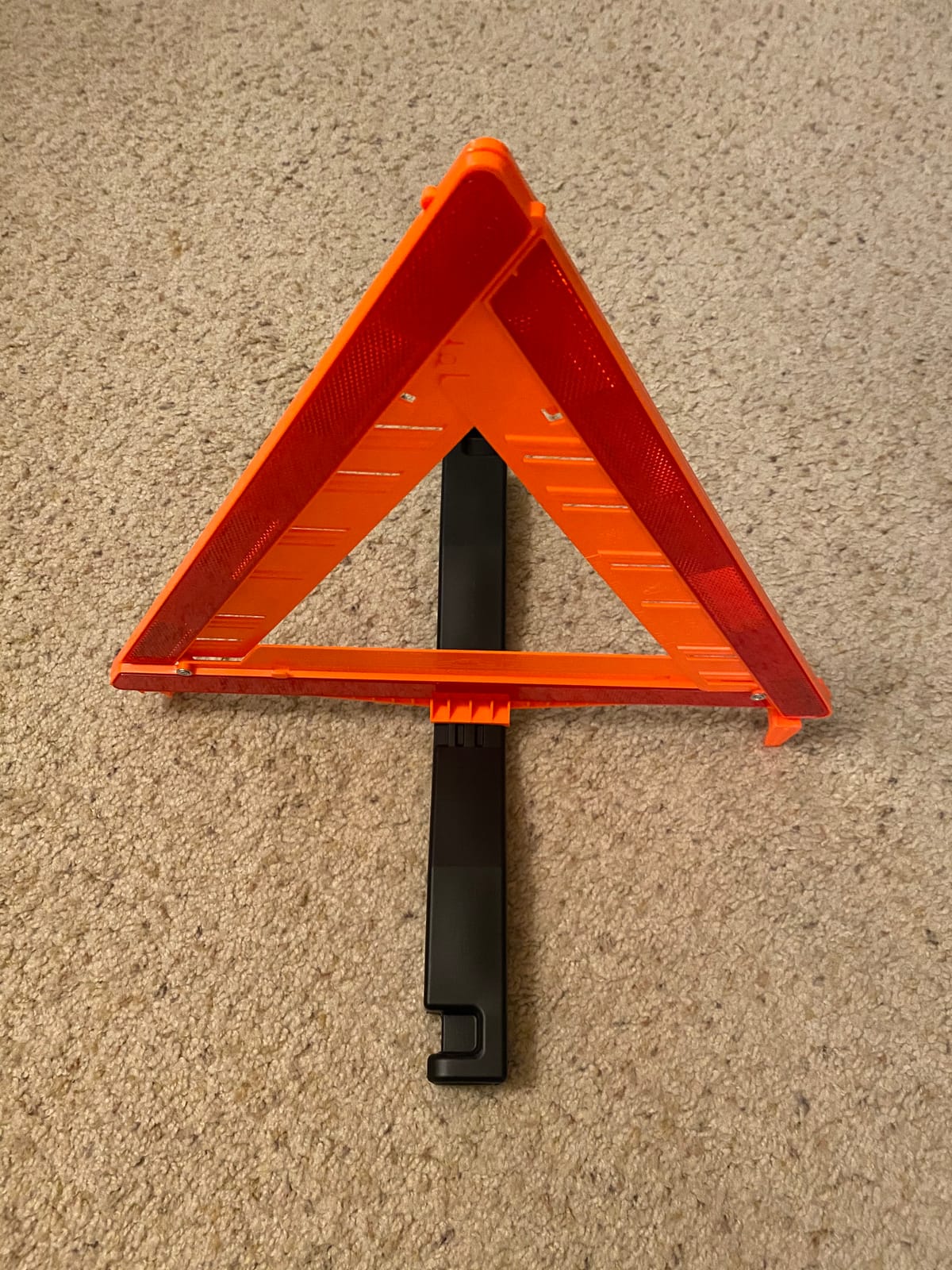 CARTMAN 3PK DOT Approved Foldable Road Safety Warning Triangles | Heavy Weighted Anti-Tip Base, High Visibility Reflect Panels, FMVSS 571.125 Compliant customer photo 1