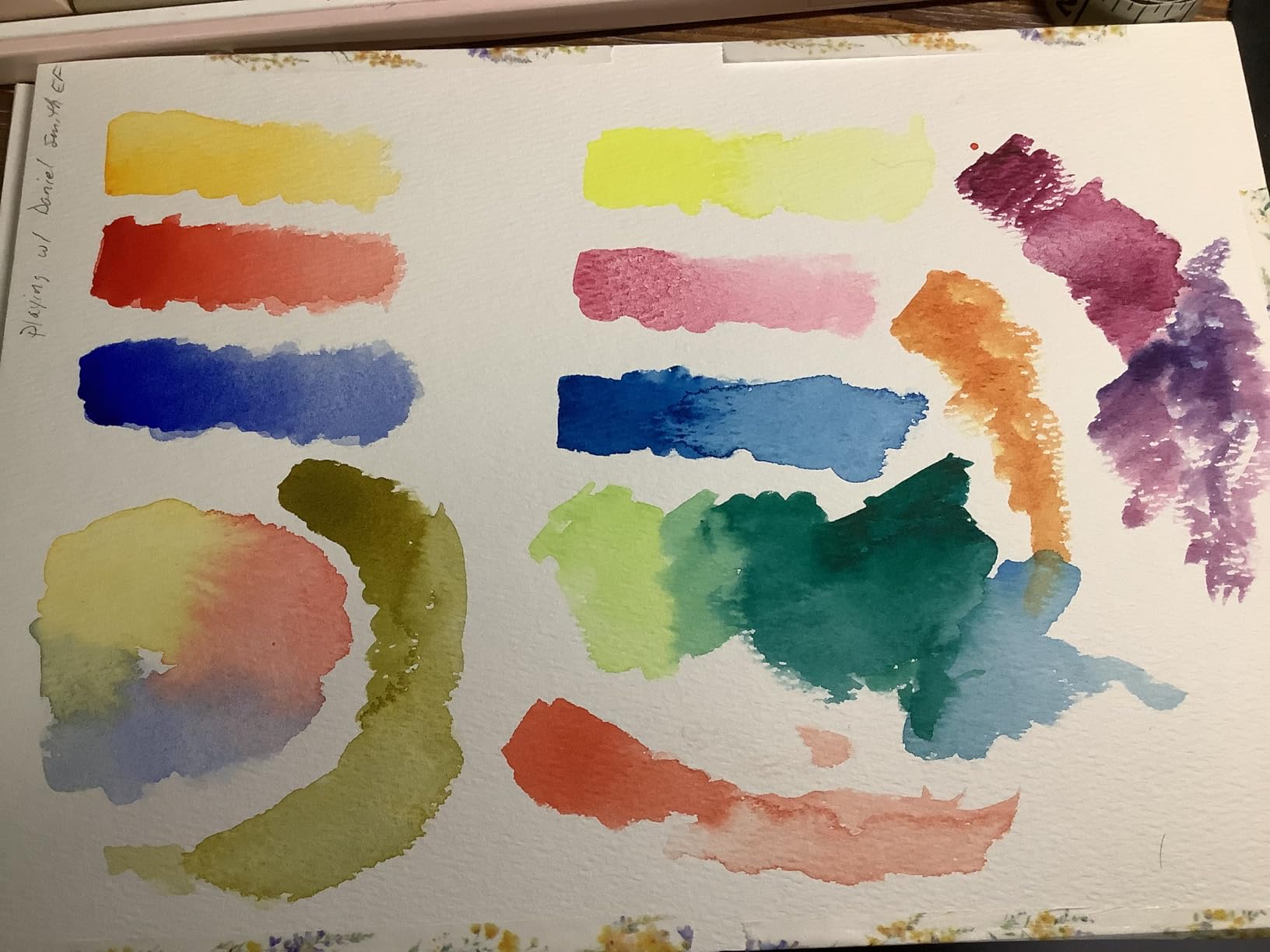DANIEL SMITH Extra Fine Essentials Introductory Watercolor, 6 Tubes, 5ml, 0.17 Fl Oz (Pack of 6) customer photo 1