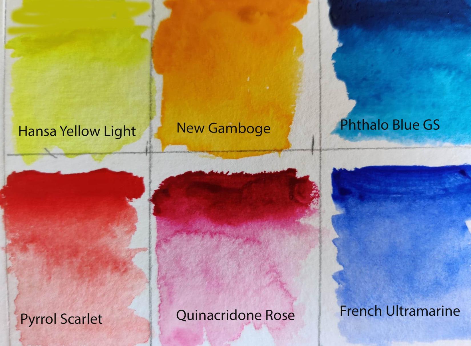 DANIEL SMITH Extra Fine Essentials Introductory Watercolor, 6 Tubes, 5ml, 0.17 Fl Oz (Pack of 6) customer photo 2