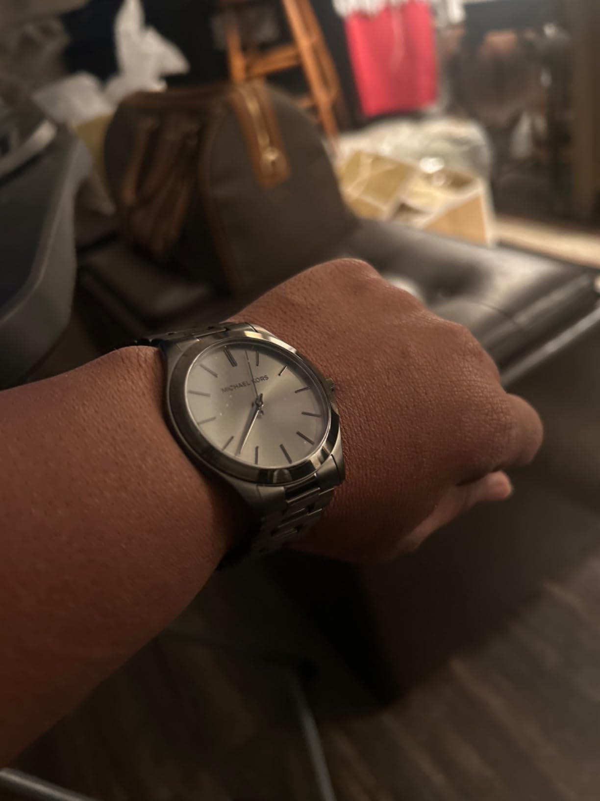 Michael Kors Oversized Slim Runway Men's Watch, Stainless Steel Watch for Men customer photo 2
