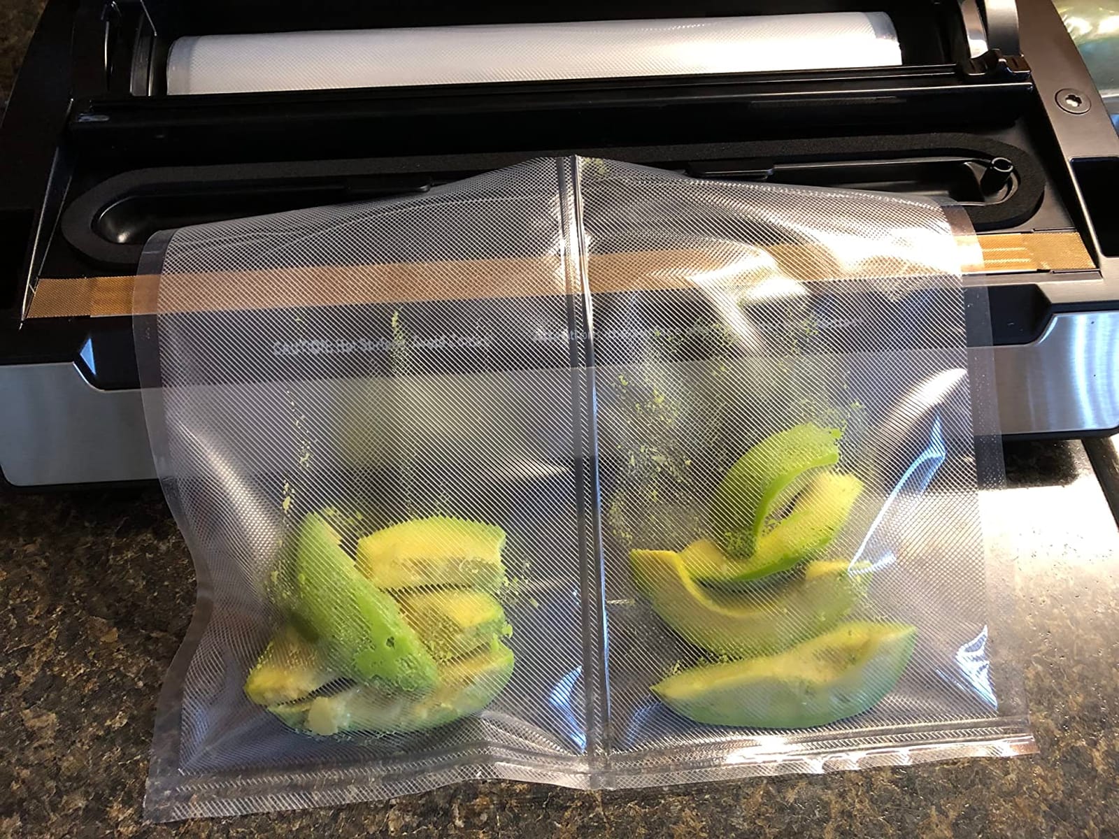 Nesco Deluxe Food VS-12 Vacuum Sealer, 130 Watts, Kit Bags & Viewing Lid, Compact, Silver customer photo 2