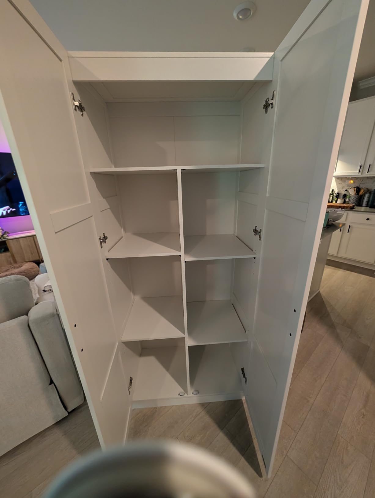 Sauder Select Storage Cabinet, Pantry Cabinet Kitchen Storage with Adjustable Shelves, Bathroom Storage Cabinet, in Highland Oak customer photo 1