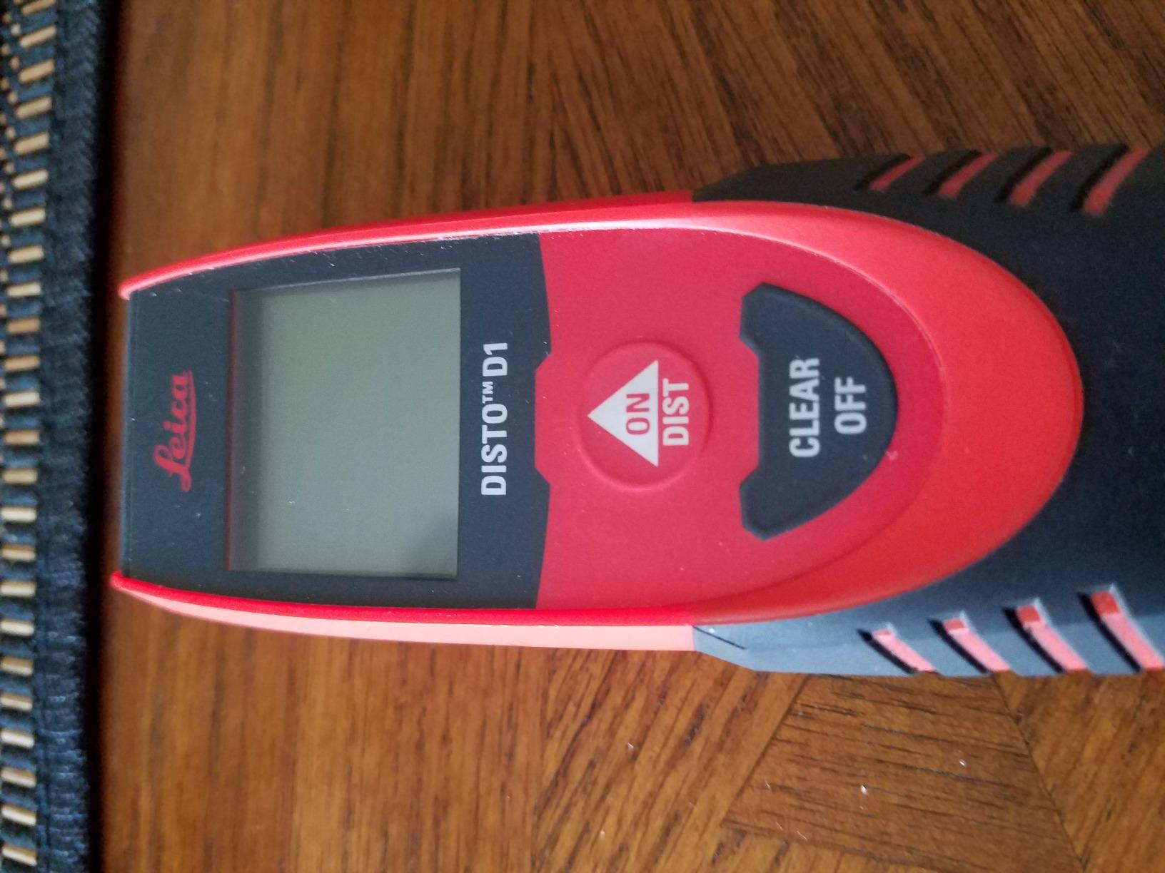 Leica DISTO D1 120ft Laser Distance Measure with Bluetooth 4.0, Black/Red customer photo 1