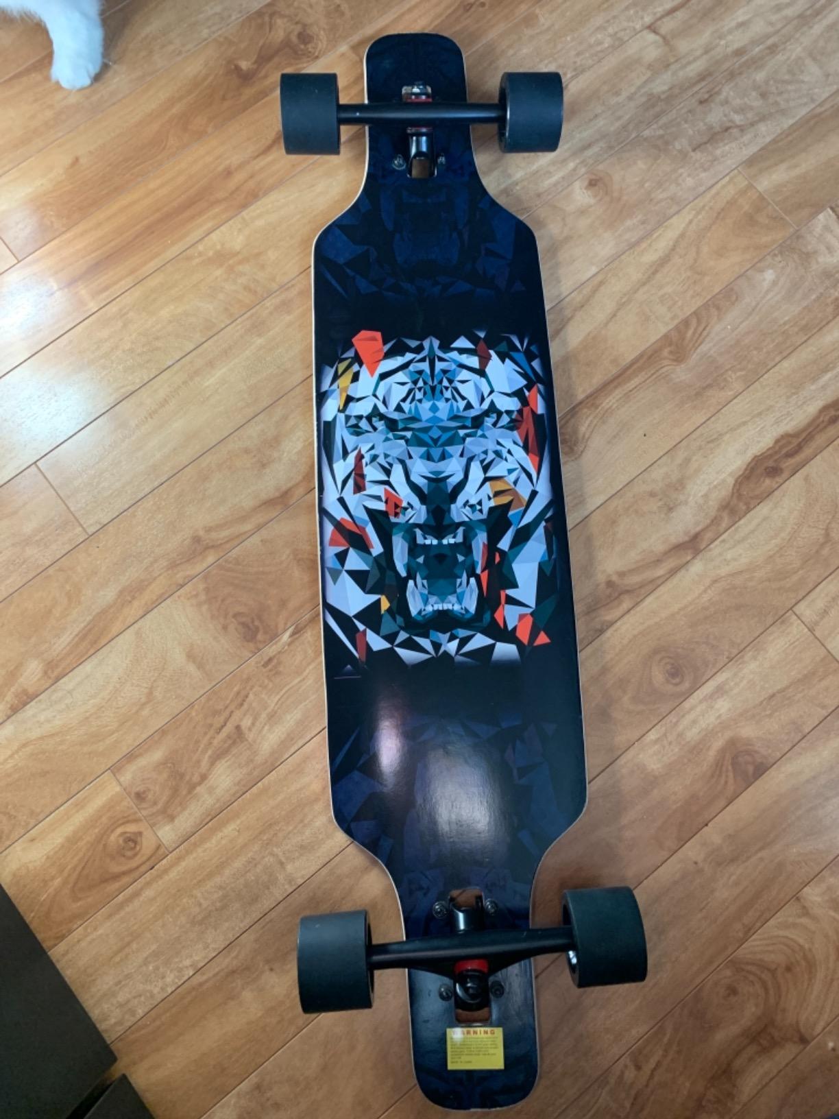 Playshion 39 Inch Drop Through Longboard Skateboard for Beginners customer photo 1
