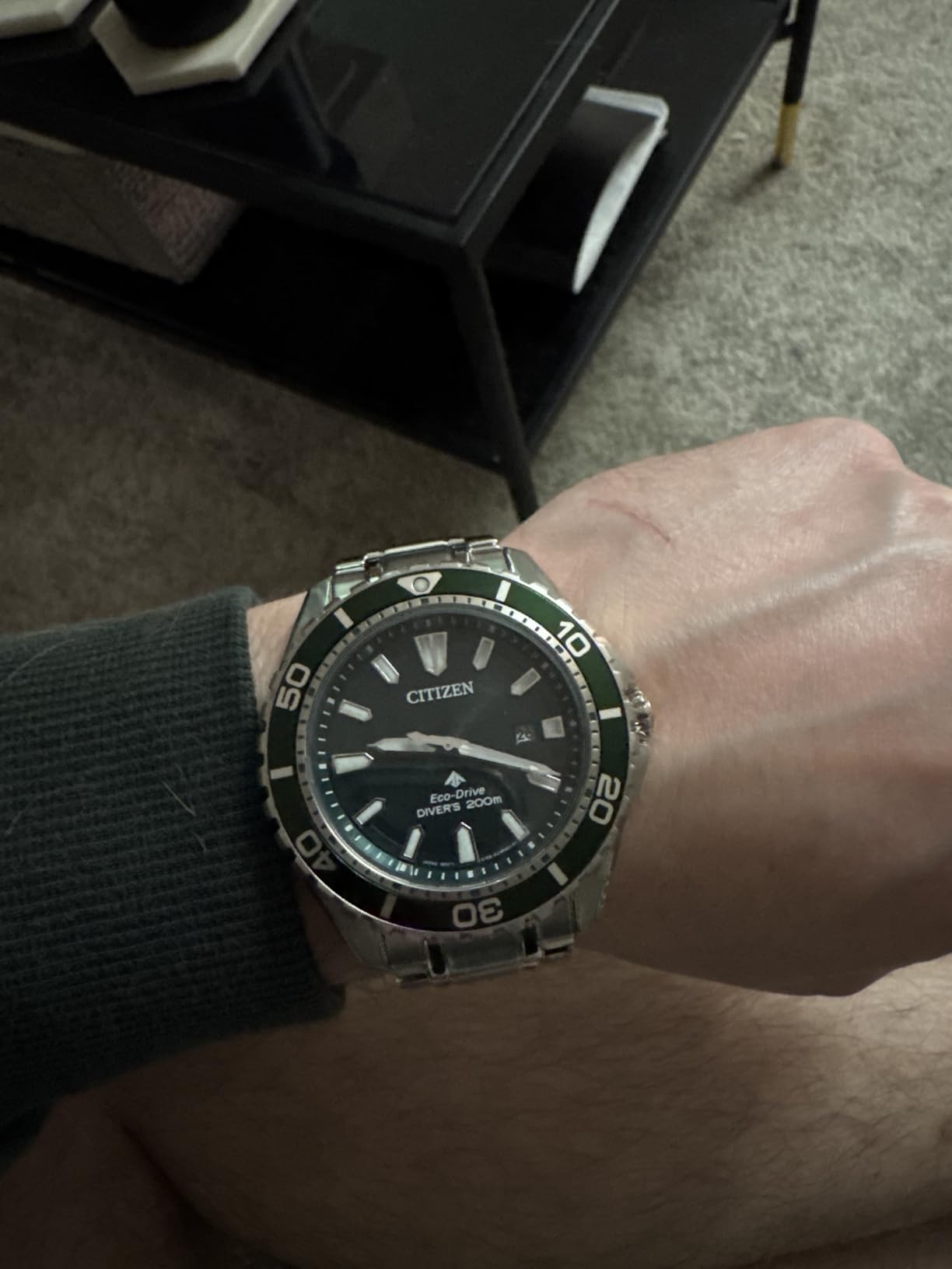 Men's Promaster Sea Eco-Drive Stainless Steel Watch, 3-Hand Date, One-Way Rotating Bezel, ISO Compliant, Luminous Hands and Markers customer photo 2