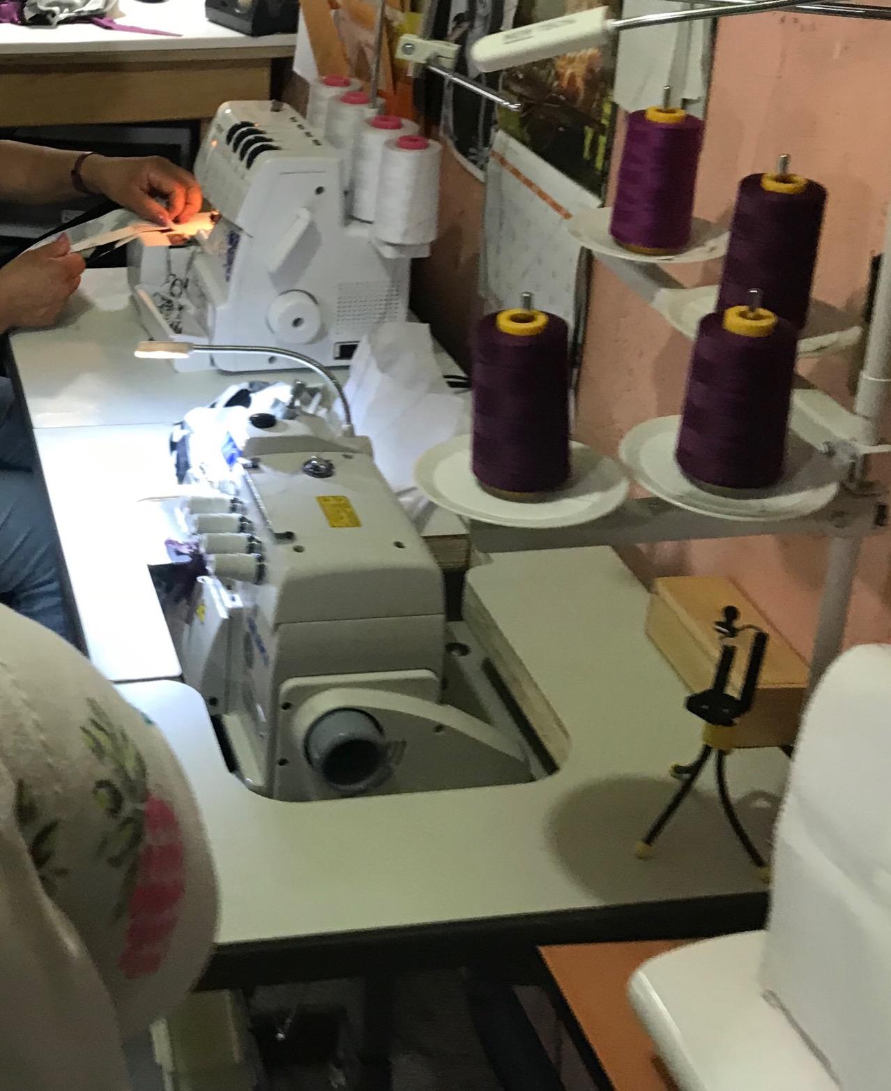 Juki Industrial 4-Thread Overlock Sewing Machine (MO-6714 Class), K.D Table & Servo Motor with LED Sewing Light customer photo 1