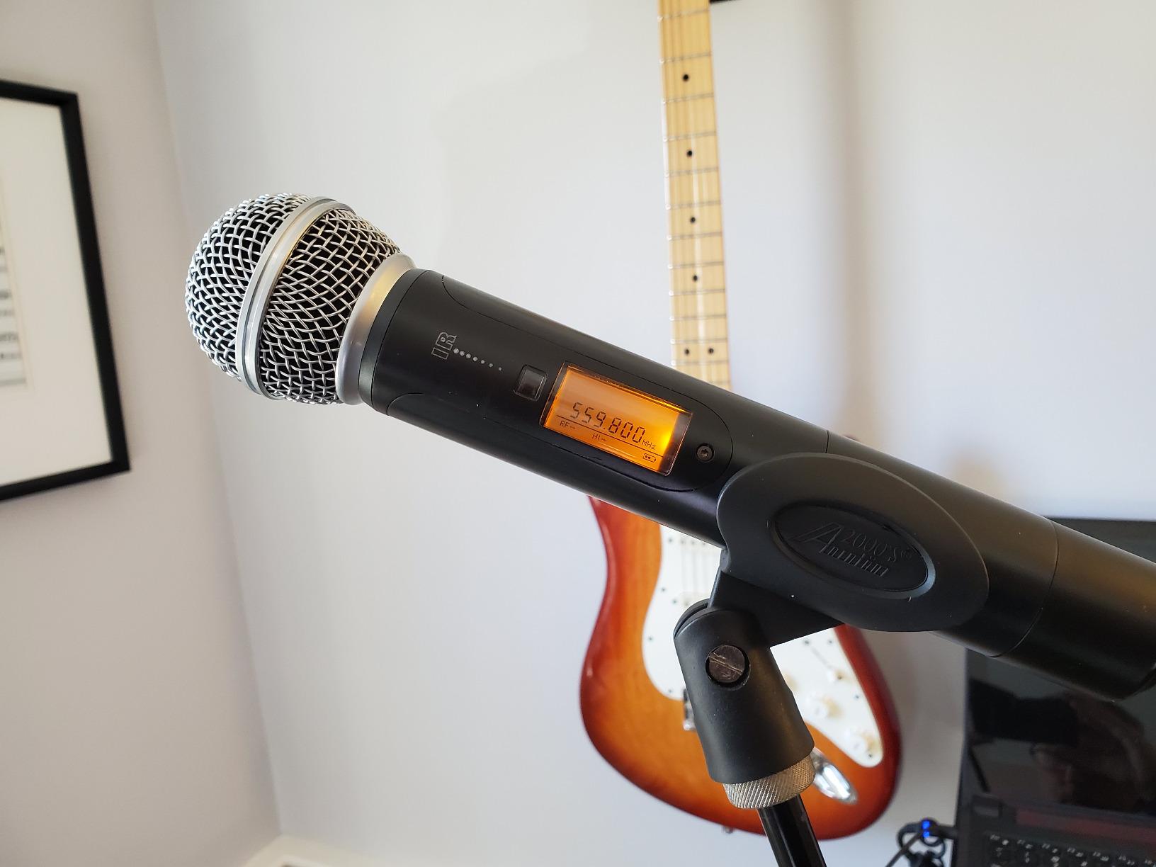 innopow 200-Channel Wireless Microphones System, Dual UHF Metal Cordless Mic Set, Auto Scan, Long Range 200-240Ft, 16 Hours Use for Karaoke Singing, Church, 2022 Version (WM333) customer photo 1