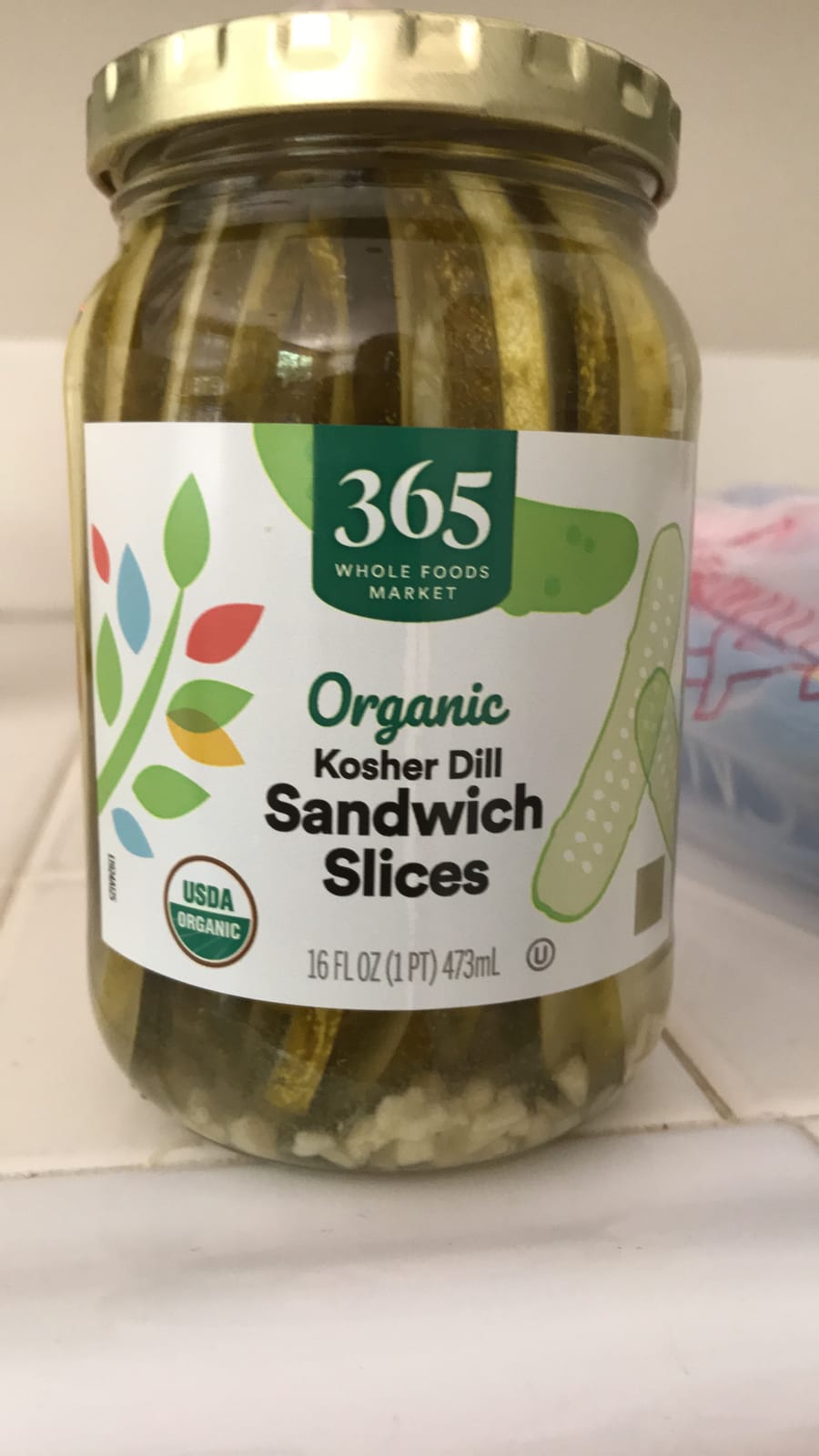 365 by Whole Foods Market, Organic Fresh Kosher Sandwich Pickle Slices, 16 Fl Oz customer photo 1