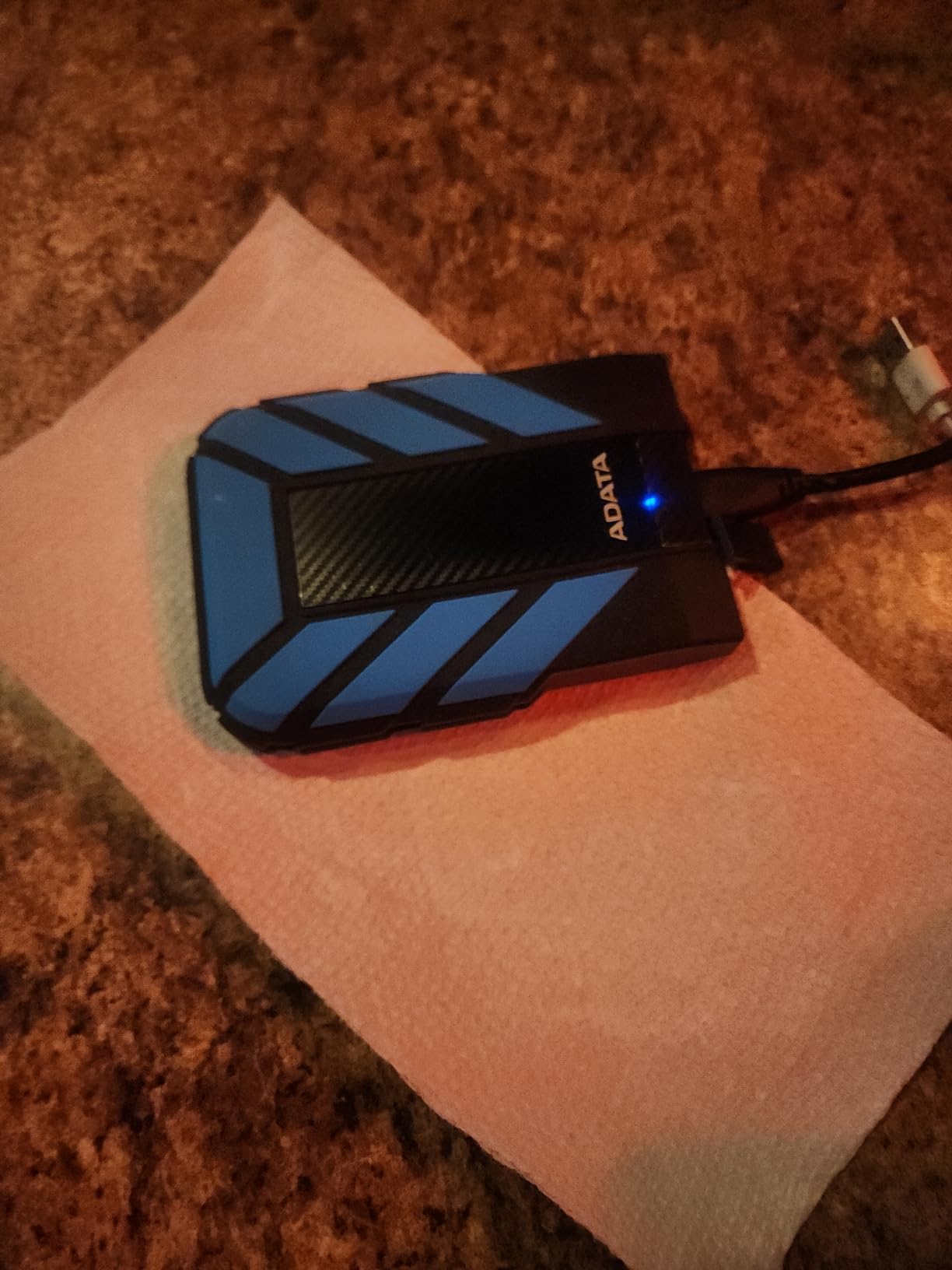 ADATA HD710 Pro - 2 TB External Hard Drive - Shockproof, Waterproof & Dustproof - Durable Storage - For Gamers, Students & Professionals - Mac, PC & Linux Compatible - Blue - AHD710P-2TU31-CBL customer photo 2