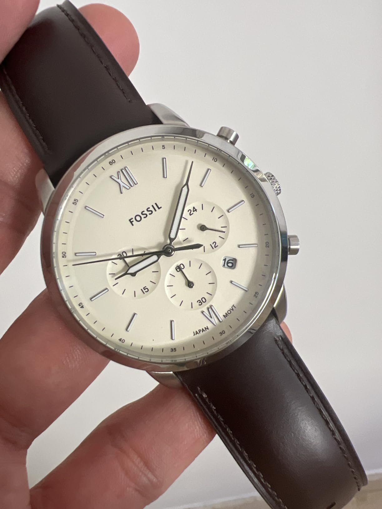Fossil Men's Watch, Neutra Quartz Stainless Steel Chronograph Watch for Men customer photo 2