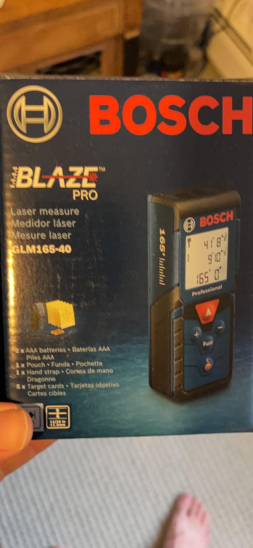 BOSCH GLM165-40 Blaze Pro 165 Ft. Laser Measure, Distance Measuring Laser customer photo 2