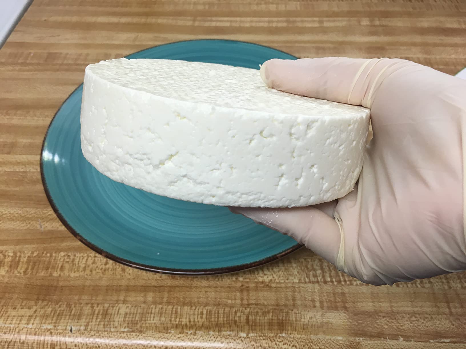 Cheese Mold for Cheese Making Cheese with Follower Piston 1.3 QT and Cheesecloth - Cheesemaking Supplies - Cheese Form Mold - Cheese Making Basket - Cotton Cloth for Straining customer photo 1
