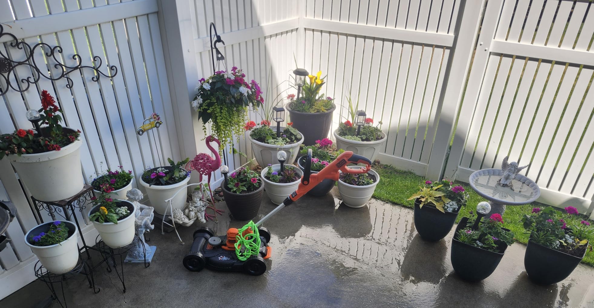 BLACK+DECKER Electric Lawn Mower, Weed Eater and Edger 3-in-1 Combo, Corded 12-Inch 6.5 Amp Electric Weed Wacker and Compact Push Mower (BESTA512CM) customer photo 1