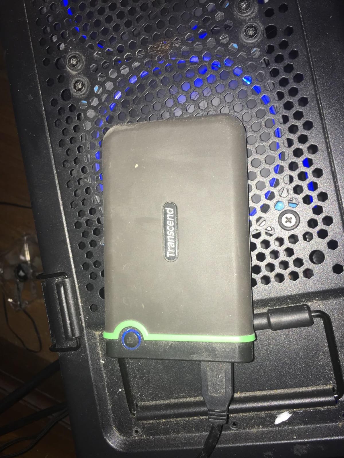 Transcend StoreJet 2TB Rugged External Hard Drive, USB3.1(5Gbps) Portable HDD w/One Touch Auto-Backup Button/Anti-Shock Resistant/Compact&Lightweight/Lightning-Fast Speeds, Iron Gray - TS2TSJ25M3S customer photo 2