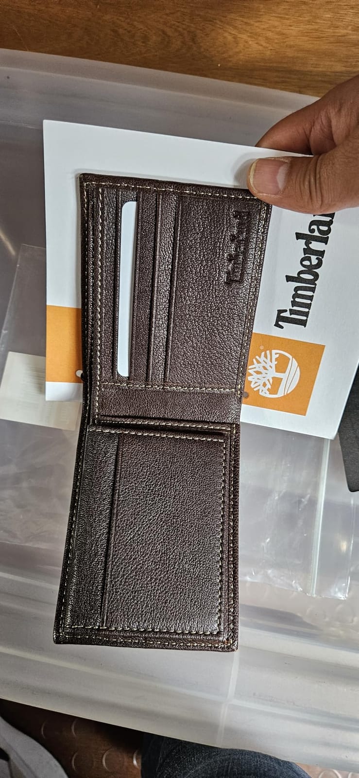 Timberland Men's Genuine Leather Passcase Security RFID Wallet customer photo 1