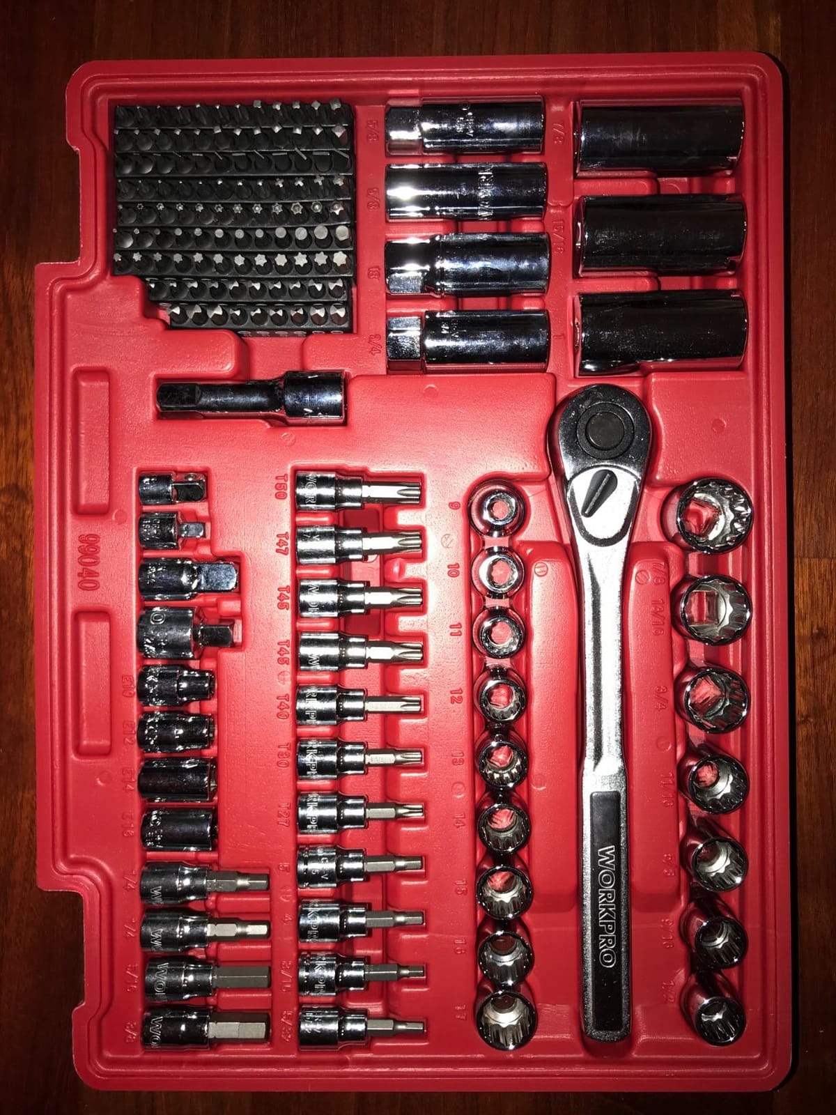 WORKPRO 450-Piece Drive Socket Set 1/2