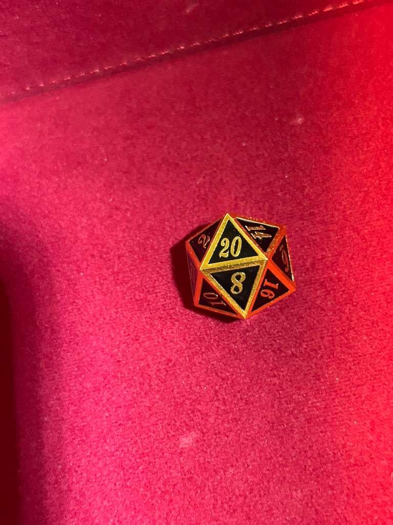 Metal Dice Set D&D, 7 die Metallic Polyhedral Dice Set with Gift Metal Box and Gold Number (Black and Gold) customer photo 1