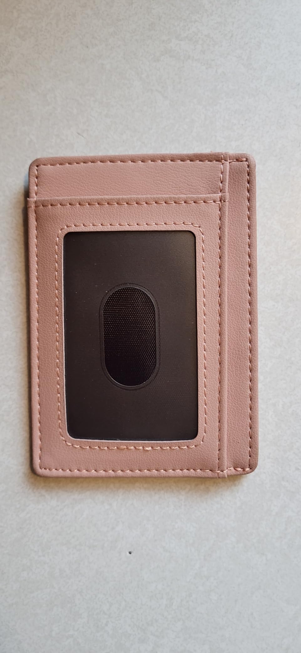 Travelambo Front Pocket Minimalist Leather Slim Wallet RFID Blocking Medium Size customer photo 2