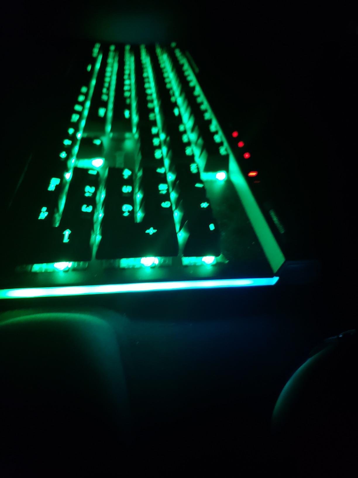Redragon K580 Wired RGB Mechanical Gaming Keyboard, Macro Key & Media Wheel, 5 On-Board Keybinding Buttons for MMO MOBA Games, Dedicated Media Controls, Classic Tactile Blue Switch for Hype Typing Feel customer photo 2