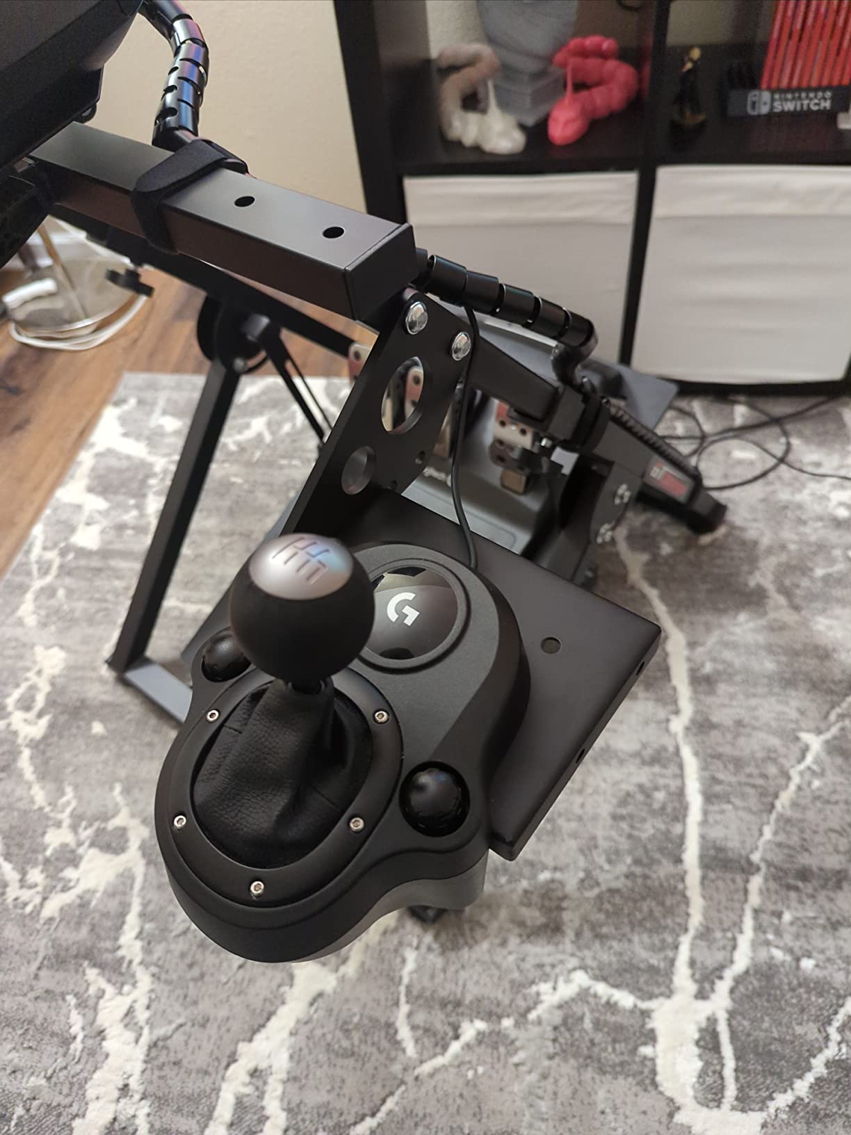 GT OMEGA Apex Racing Wheel Stand - Compatible with Logitech G29 and G920, Fanatec ClubSport, and Thrustmaster TX, T500, & T300, Foldable, Tilt-Adjustable for Racing Control customer photo 1