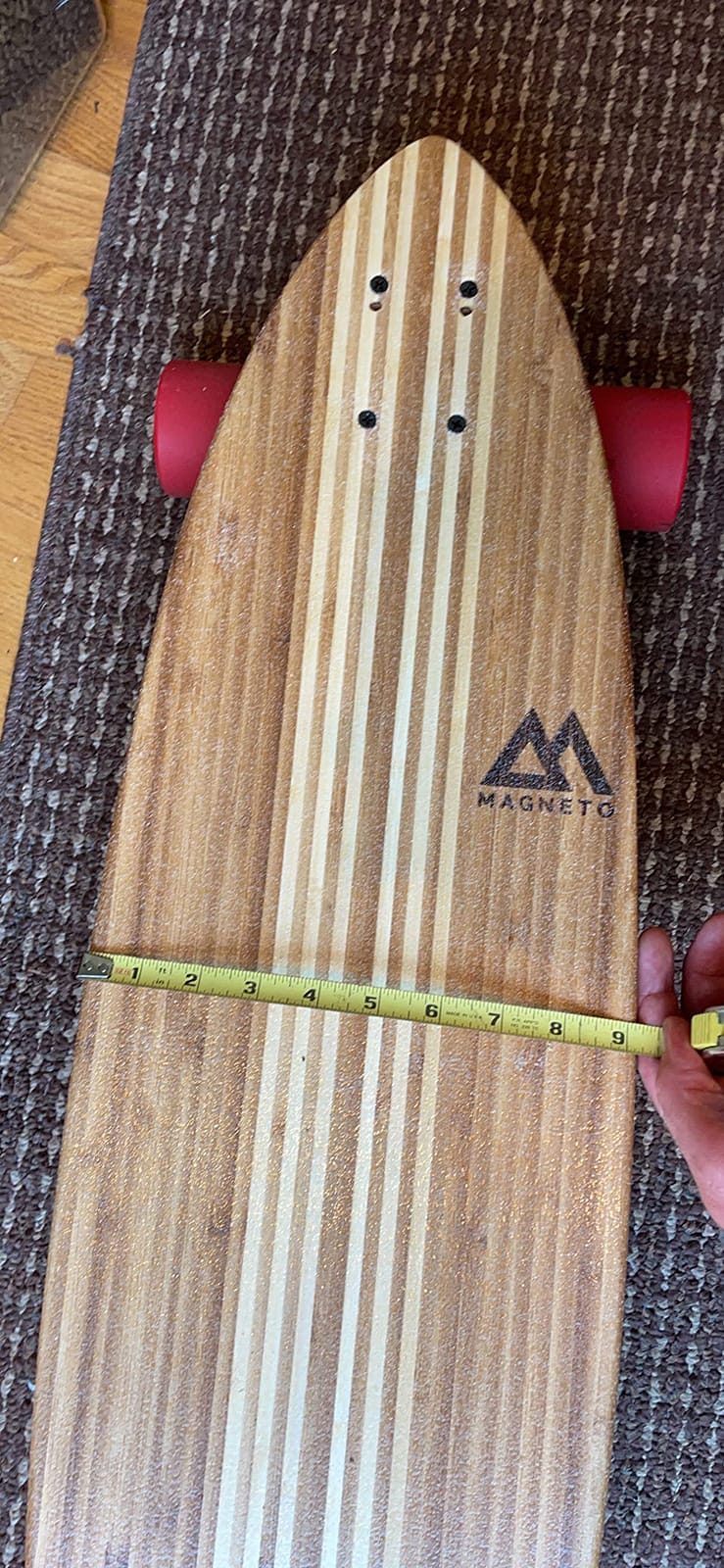 Magneto Longboards Bamboo Longboards for Cruising, Carving, Free-Style, Downhill and Dancing (Bamboo Drop & Fiberglass Through Longboard) customer photo 2