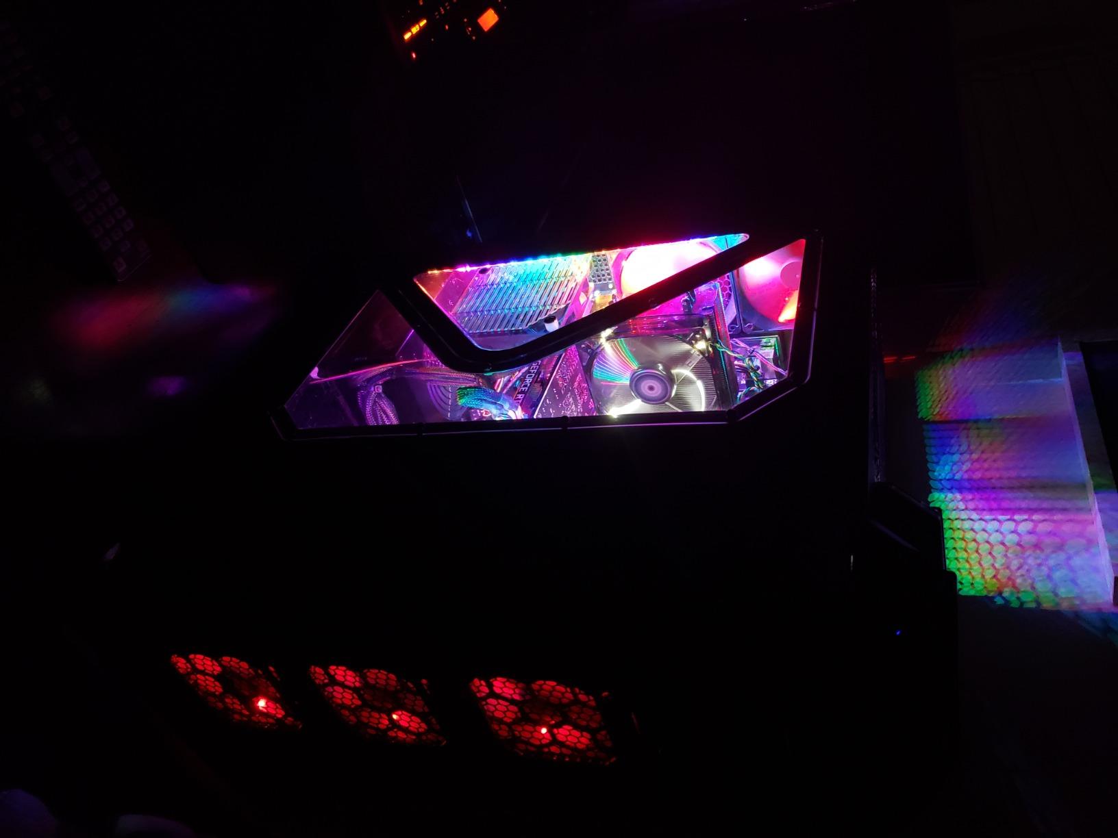 PC Addressable RGB LED Strip Lights Kit - Magnetic PC Case Lighting, 2PCS 42LEDs ARGB Strip for 5V 3pin RGB Header Motherboard Asus Aura, Asrock RGB Led, Gigabyte RGB Fusion, Mystic Light customer photo 2
