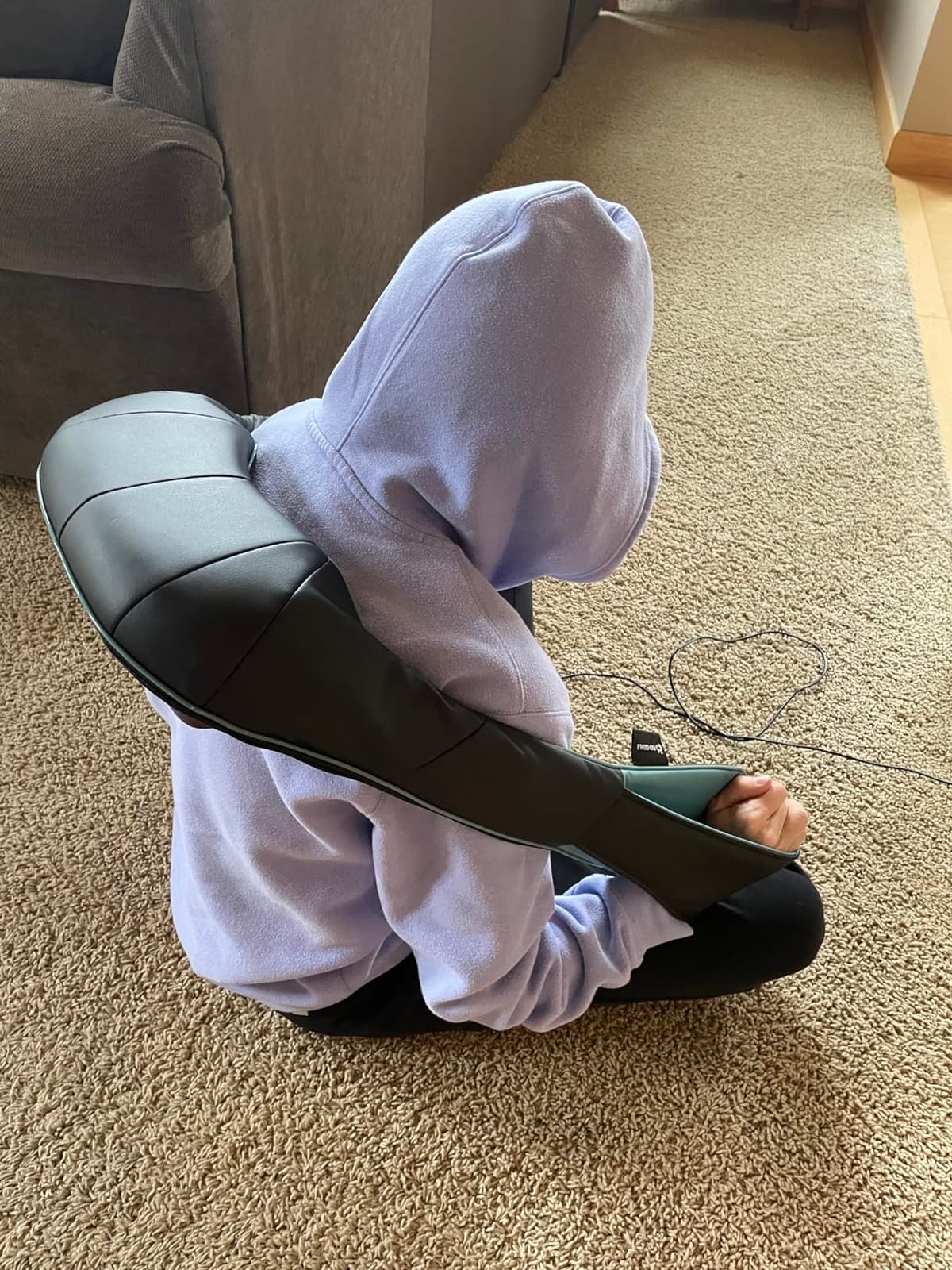 Mo Cuishle Shiatsu Back Shoulder and Neck Massager with Heat, Gifts for Mom | Electric Deep Tissue 4D Kneading Massage, Best Gifts for Women, Men, Dad, Christmas, Fathers Day, Mothers Day (NOT Cordless) customer photo 2