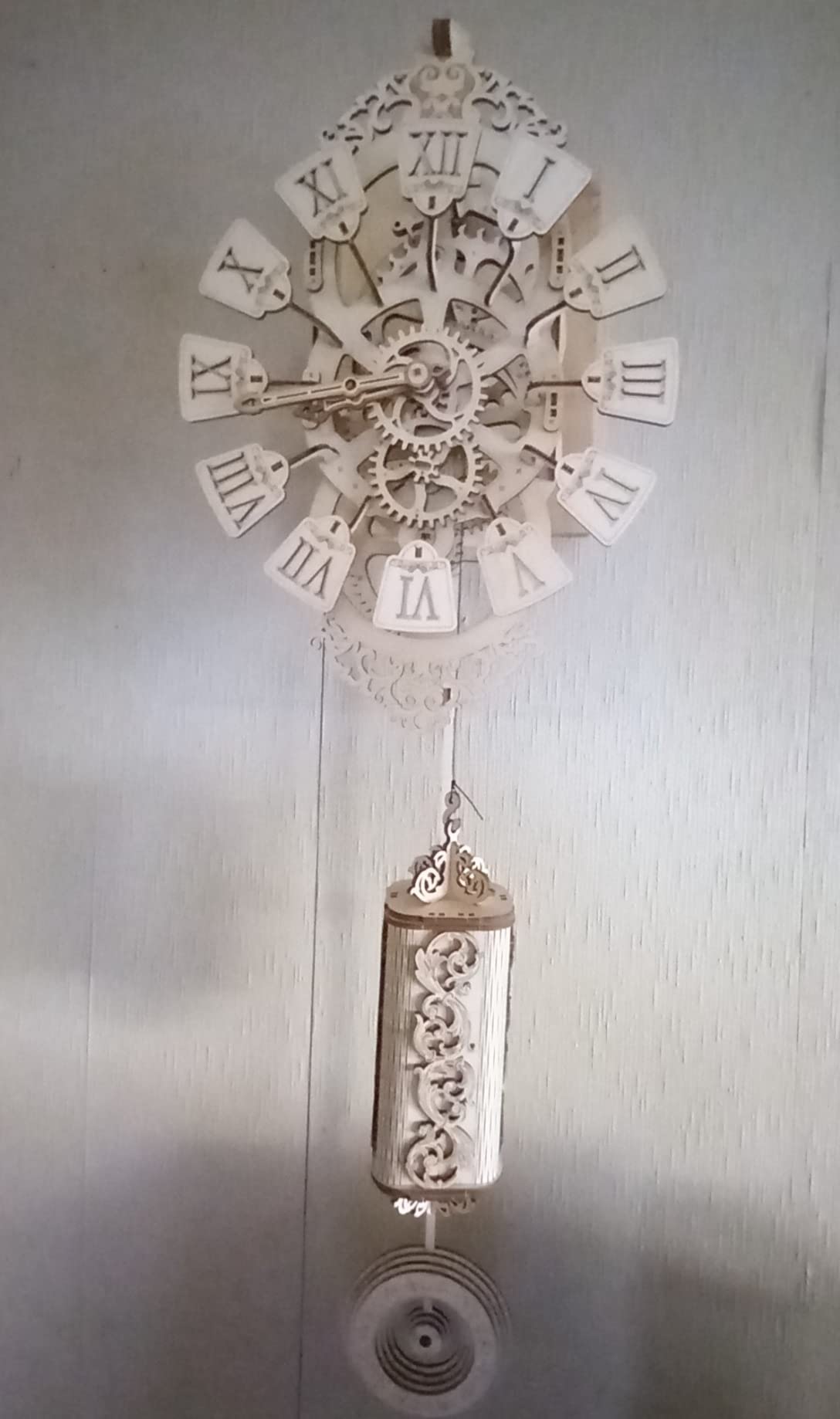 Wood Trick Pendulum Wall Clock 3D Wooden Puzzles for Adults to Build customer photo 1