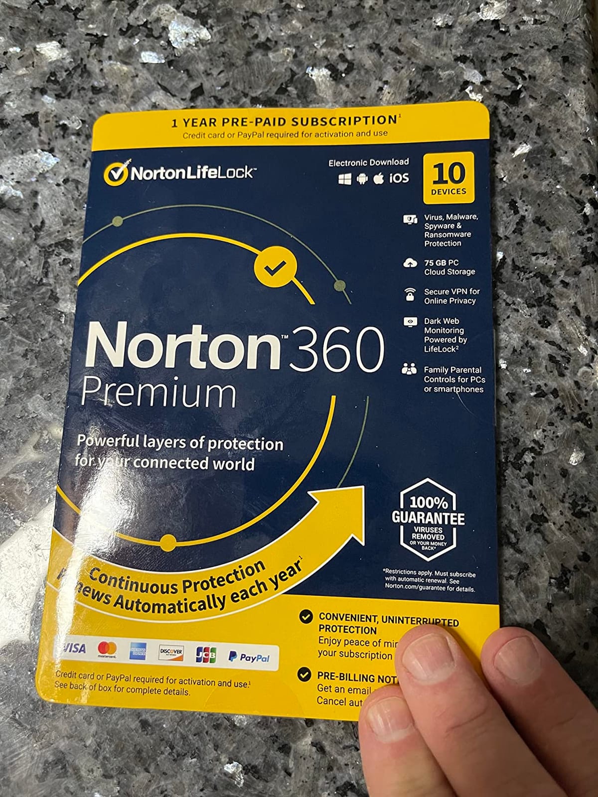 Norton 360 Premium, Antivirus software for 10 Devices with Auto-Renewal - Includes Advanced AI Scam Protection, VPN, Dark Web Monitoring & PC Cloud Backup [Download] customer photo 2