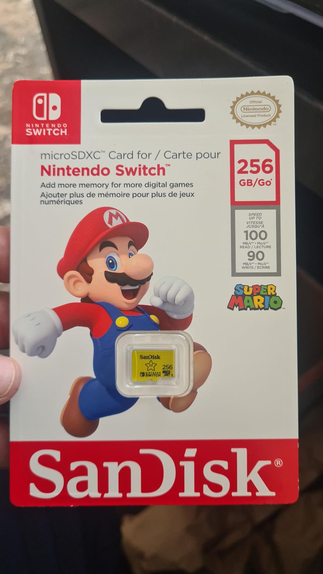SanDisk 256GB microSDXC-Card, Licensed for Nintendo-Switch - SDSQXAO-256G-GNCZN customer photo 2