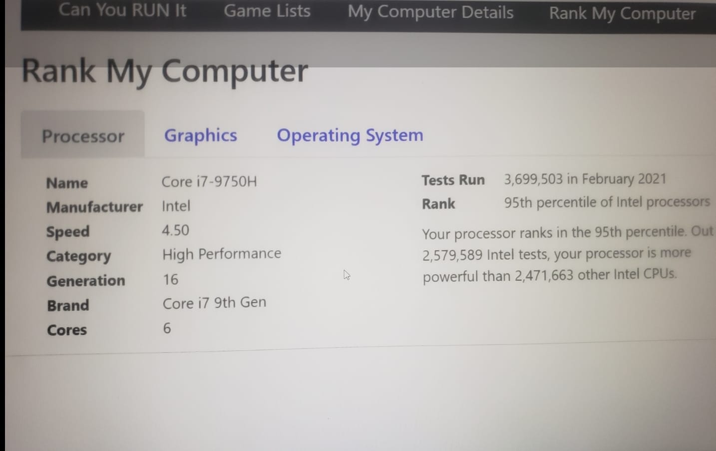 Lenovo Legion Y540 15.6