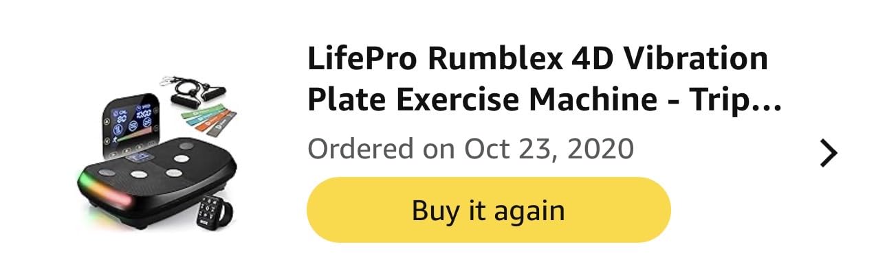 Lifepro Rumblex 4D Curved Vibration Plate Exercise Machine with 3 Motors | Calorie Tracking, 7 Modes, 60 Speeds, Bluetooth Speakers - Full Body Vibration Plate for Lymphatic Drainage & at Home Workout customer photo 1