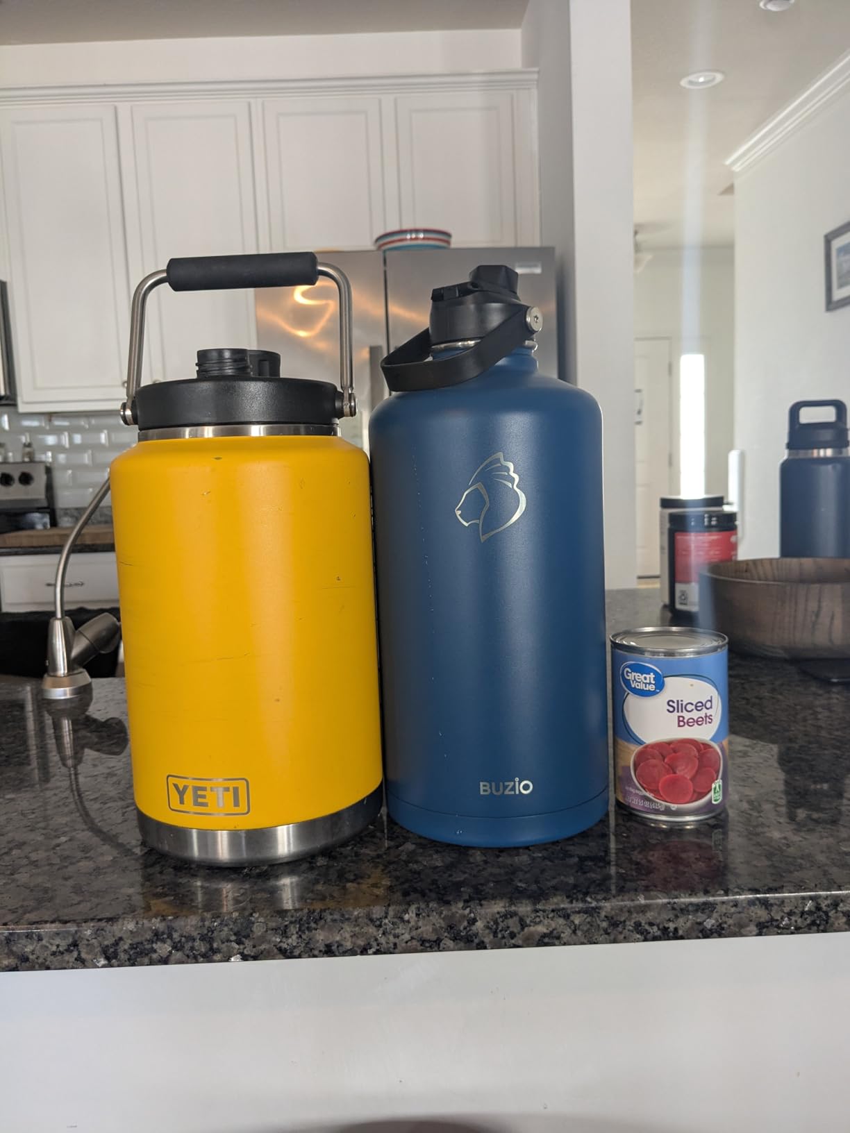 BUZIO Triple Wall Vacuum Water Bottle with Dust-Proof Straw & Spout Lids, 40 oz Insulated Stainless Steel customer photo 2