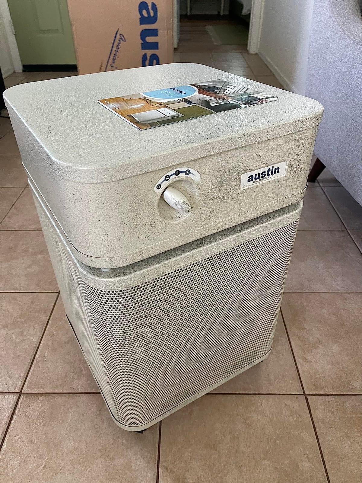 Austin Air HealthMate Plus Air Purifier White - Advanced 4-Stage Filtration Air Purifiers For Home with Activated Carbon & Zeolite - Ideal as Air Purifiers for Bedroom or any Large room, Model B450 customer photo 2