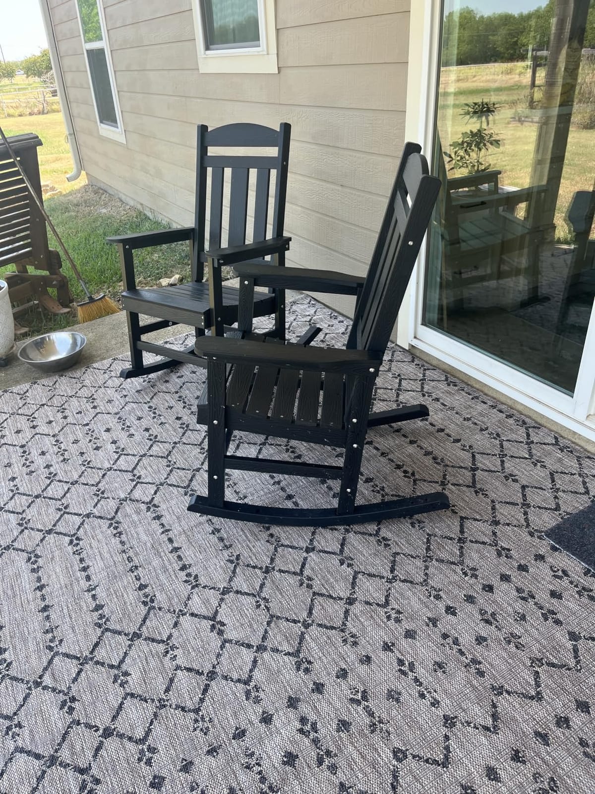 JONATHAN Y Moroccan Geometric Indoor Outdoor Area Rug 8X10 Natural/Black, Ourika Textured Weave for Backyard, Patio, Porch, Easy-Cleaning, High Traffic, Pet-Friendly, Non-Shedding (SMB108D-8) customer photo 2