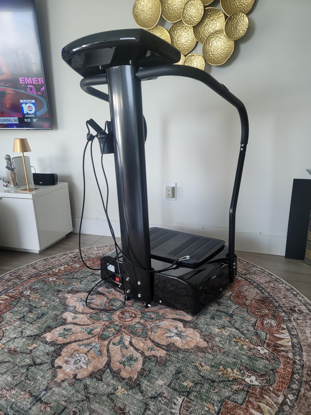 Lifepro Rhythm Vibration Plate Exercise Machine with 99 Speed Levels | Heart Rate Monitor, Resistance Bands, Cup Holder, Phone Holder - Vibration Plate for Lymphatic Drainage & Full Body Workout customer photo 1