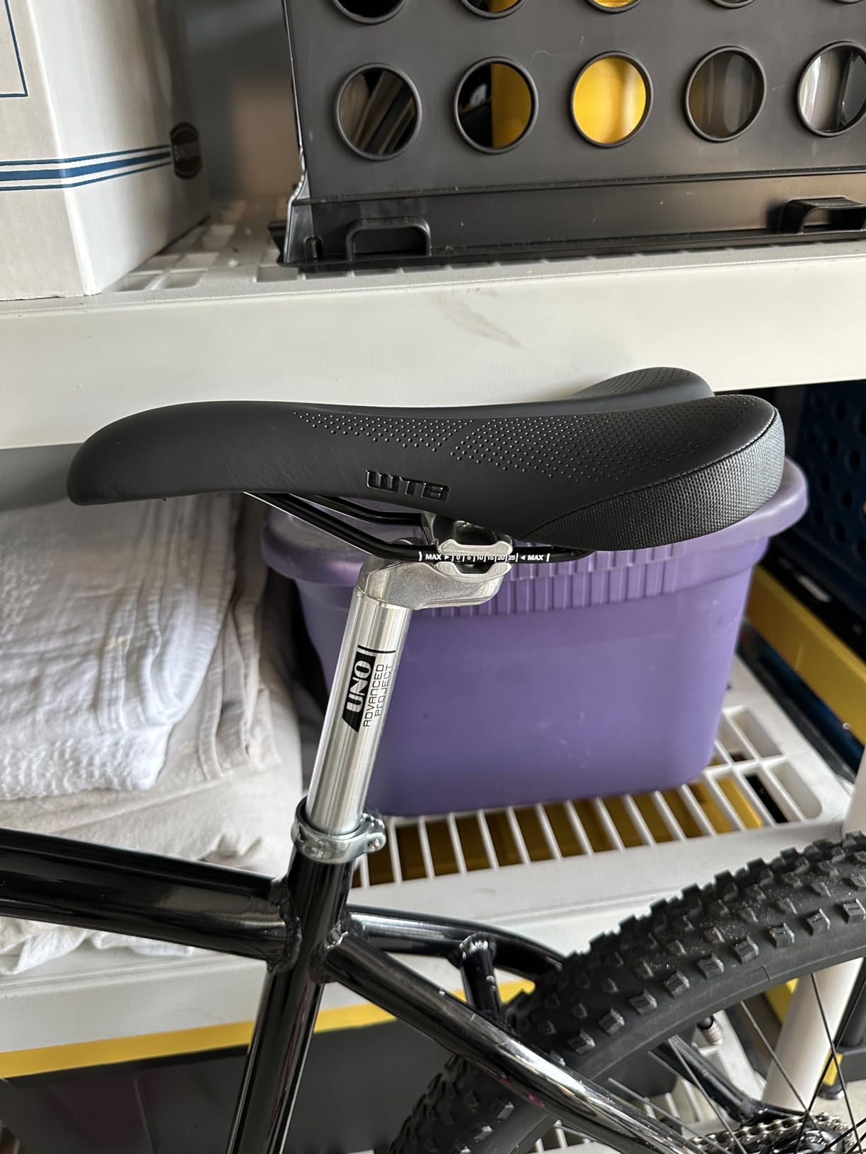 WTB Rocket Bike Seat (Saddle) - Thick Padding - Medium Width - Mountain & Gravel (Steel Rail) customer photo 1