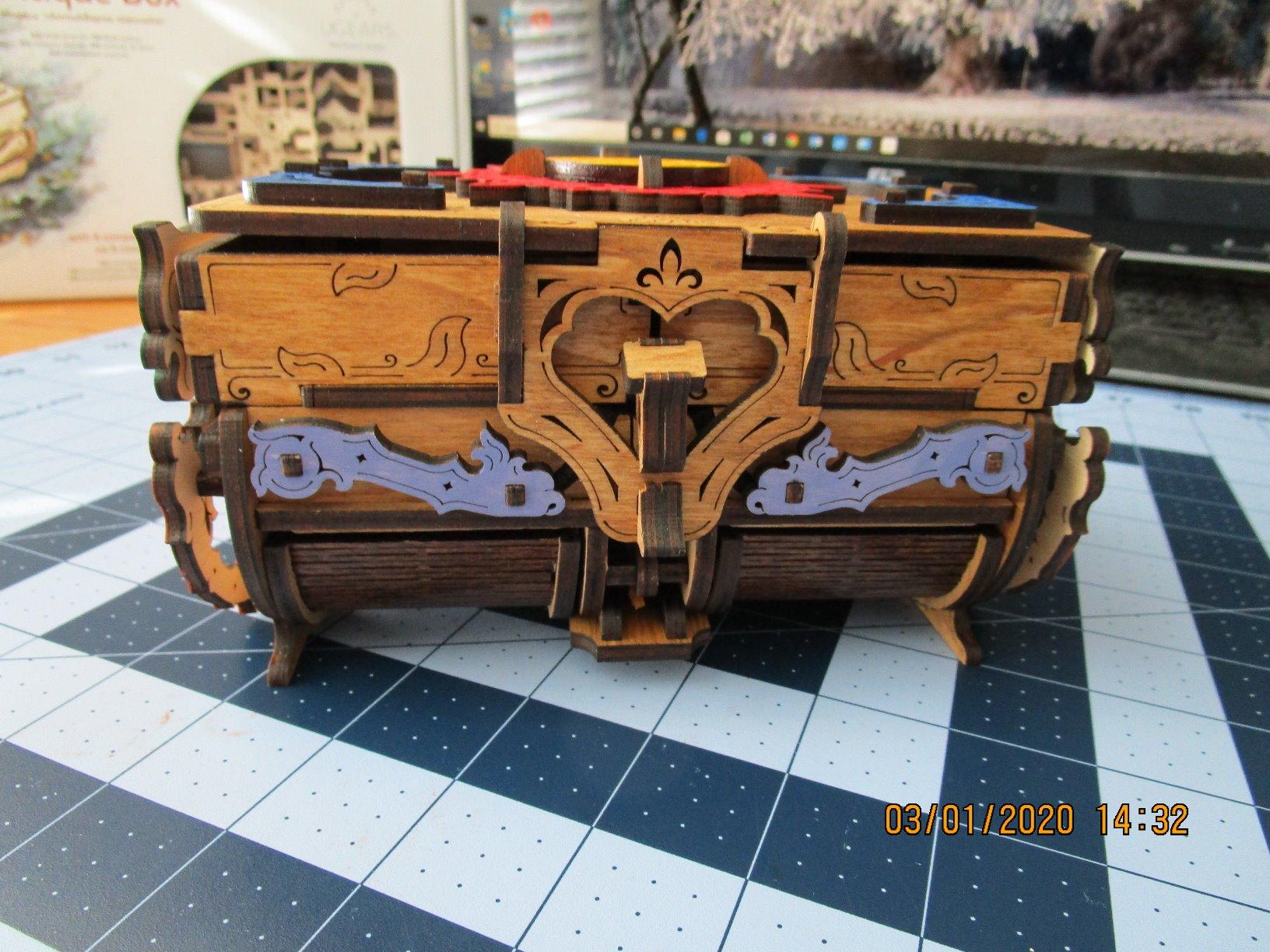 UGEARS Antique Box 3D Wooden Puzzles for Adults - Wooden Model Kits for Adults Puzzle Box DIY Kits for Adult Mechanical Models Brain Teaser, Hobby Set Home Decoration customer photo 1