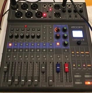 Zoom LiveTrak L-8 Battery Powered Mixer/Recorder, 8-channel digital mixer with 12-in/4-out USB interface and 6 sound pads for podcasting, music and live streaming customer photo 1