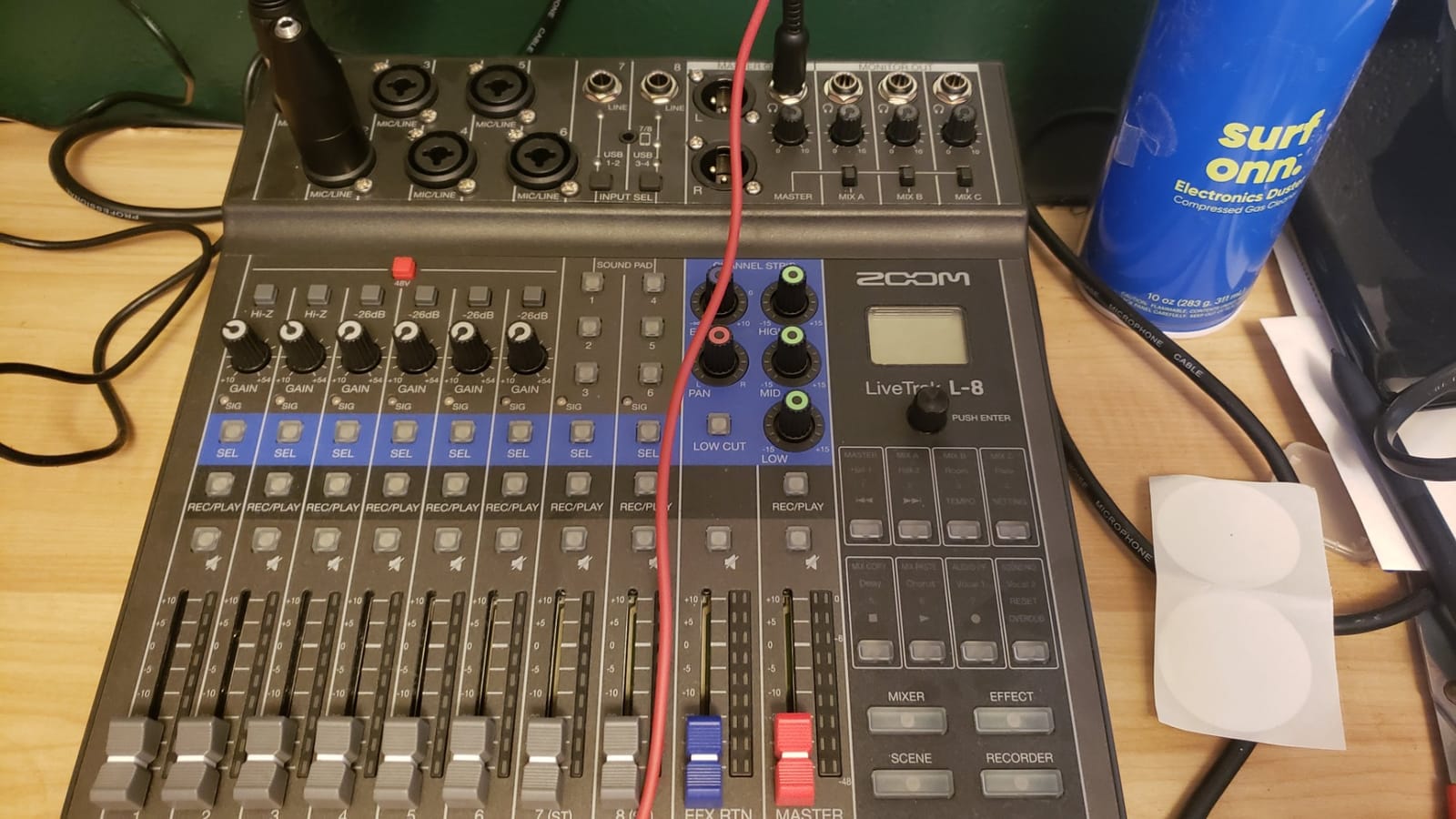 Zoom LiveTrak L-8 Battery Powered Mixer/Recorder, 8-channel digital mixer with 12-in/4-out USB interface and 6 sound pads for podcasting, music and live streaming customer photo 2