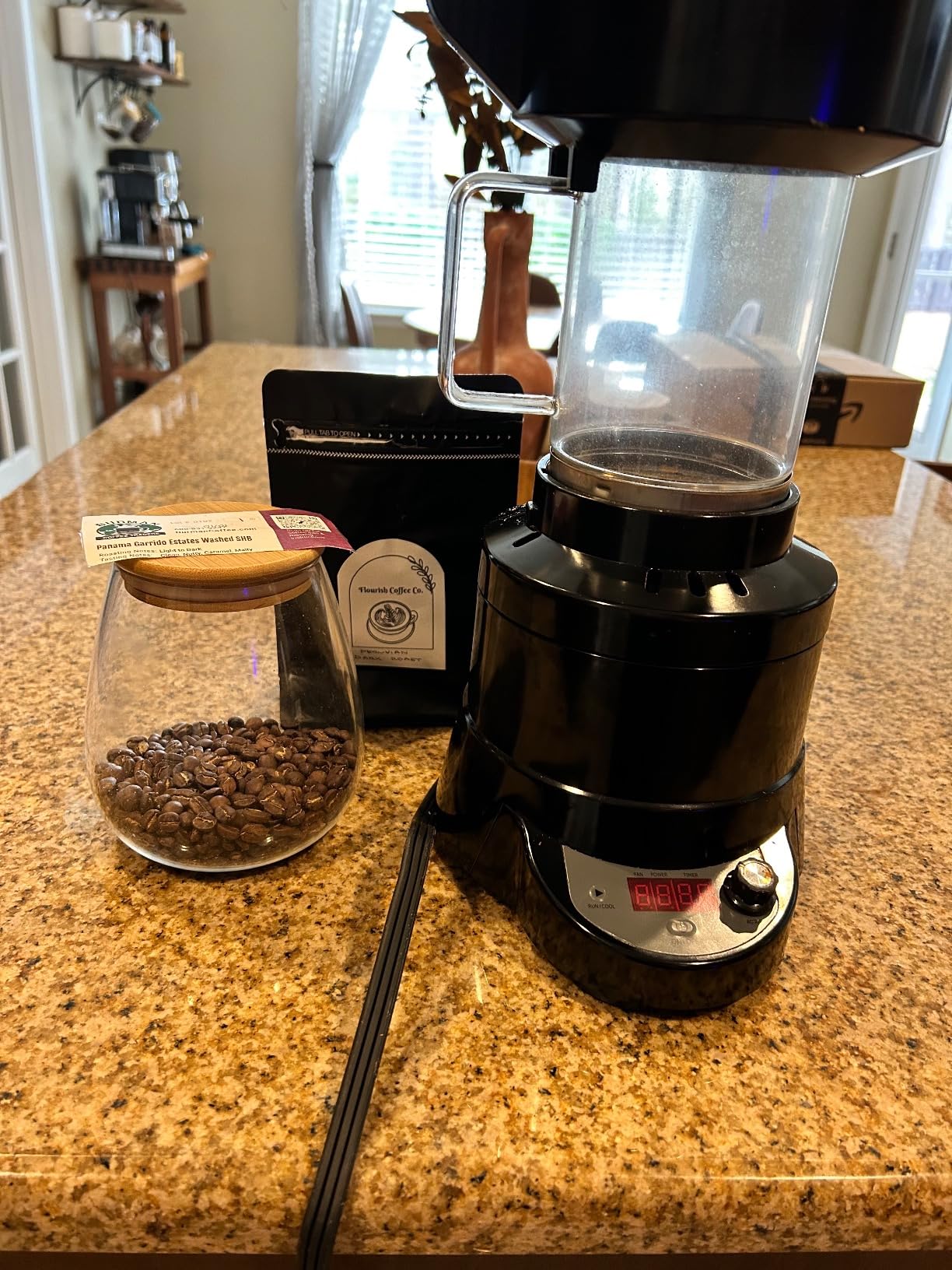 Fresh Roast SR800 Coffee Roaster - Roast Coffee at Home - Variable Heat and Fan Control - Digital Display - Roasts 6-8 oz (170-226g) Per Batch - Easy to Use - Fast Roast Time customer photo 1